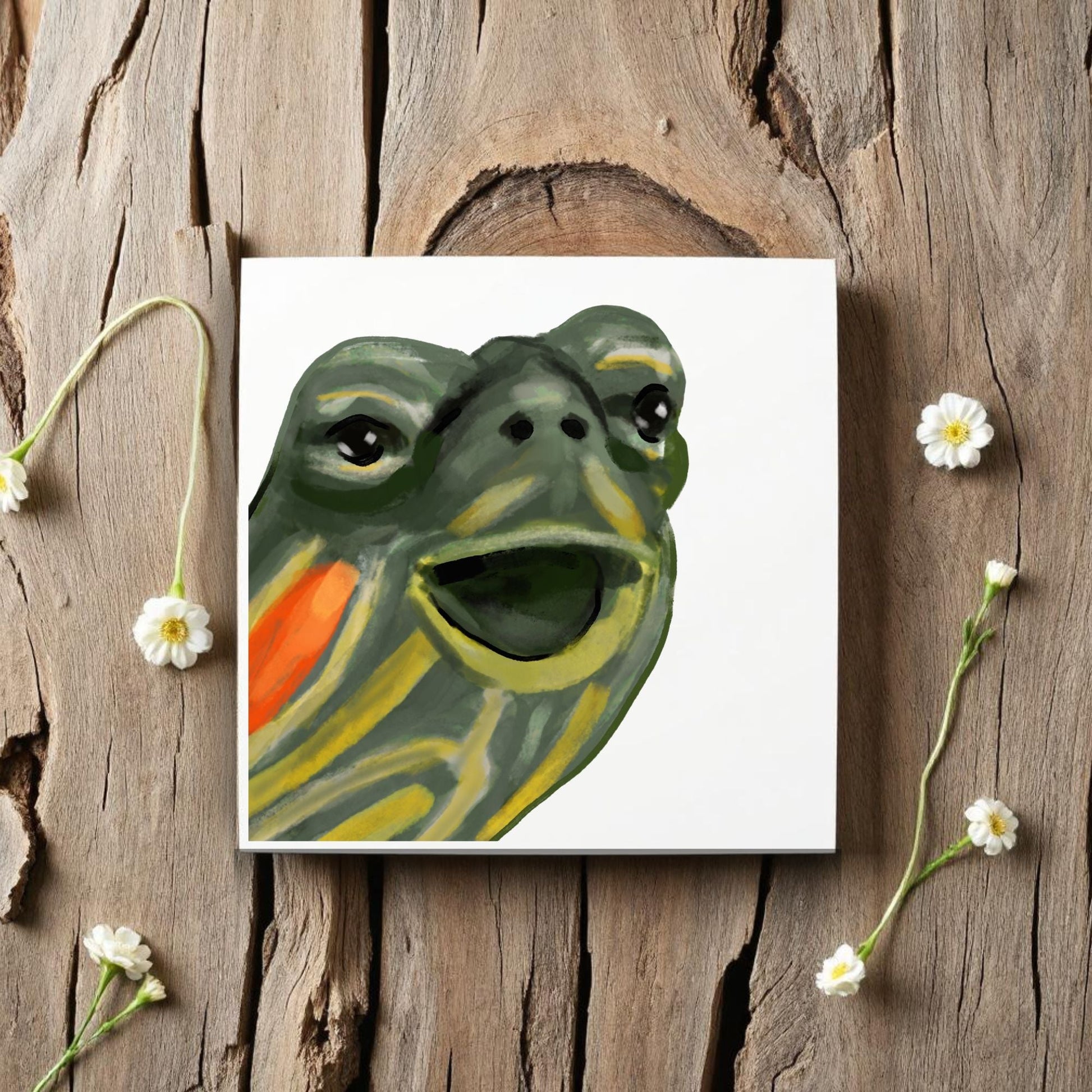 Turtle Ceramic Tile - MerikaArt