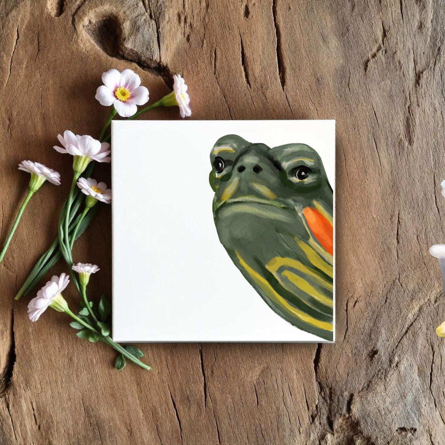 Turtle Ceramic Tile - MerikaArt