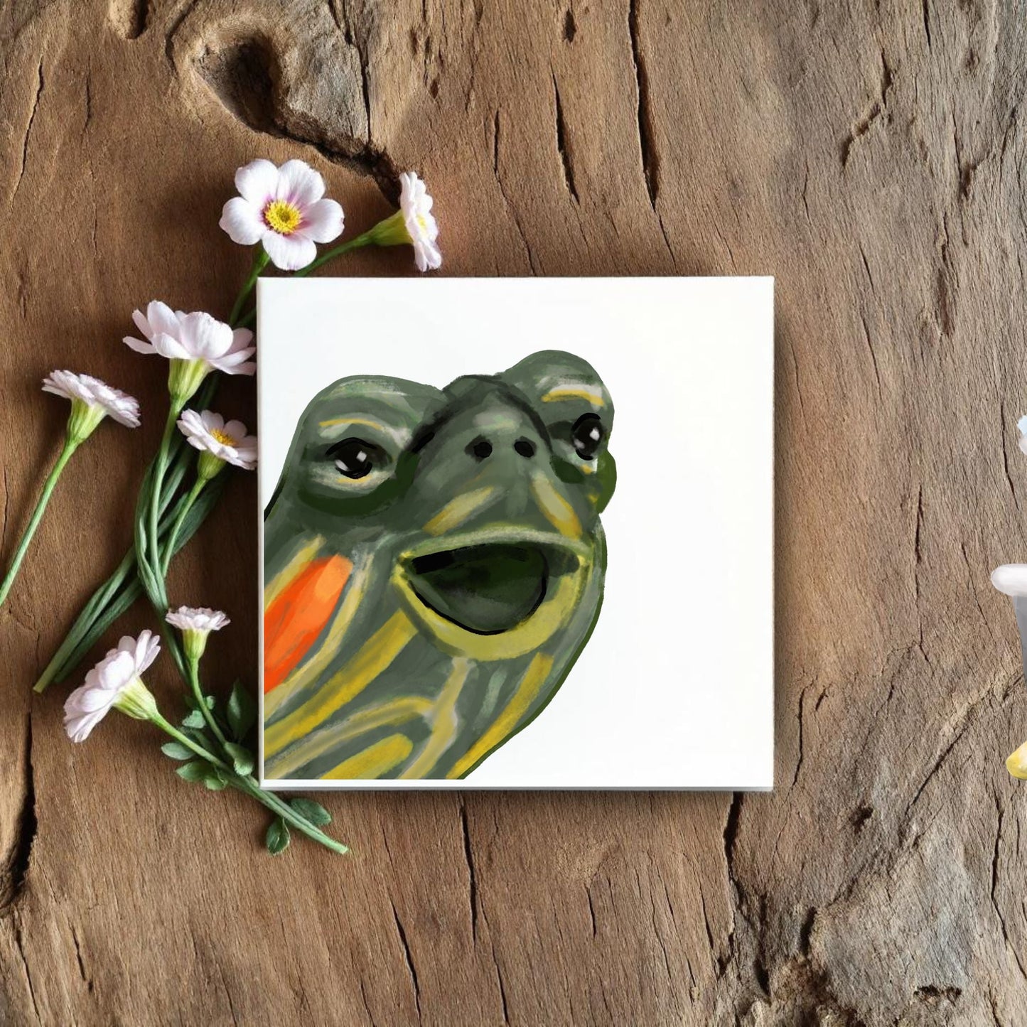 Turtle Ceramic Tile - MerikaArt