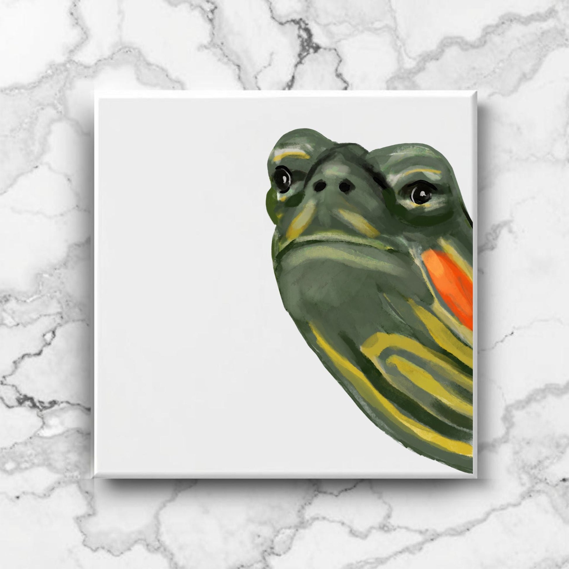 Turtle Ceramic Tile - MerikaArt