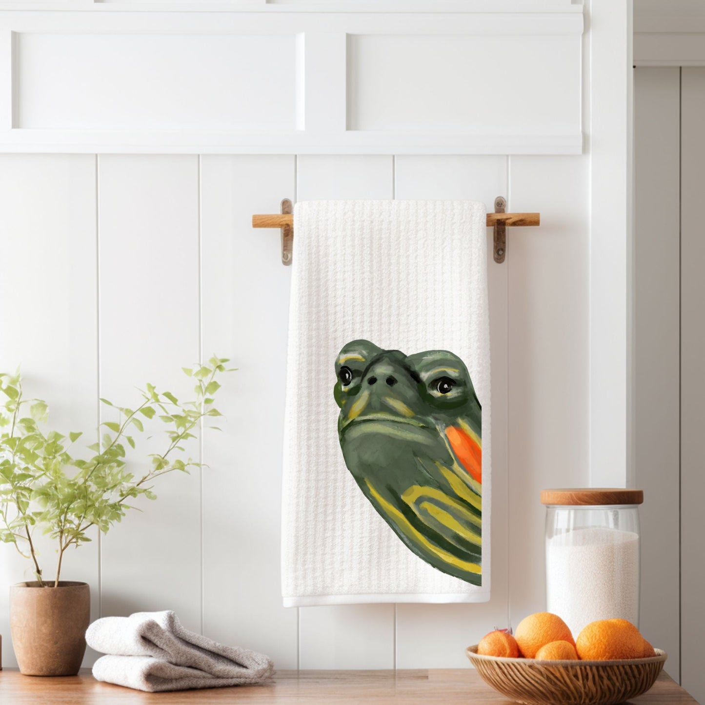 Turtle Kitchen Towel - MerikaArt