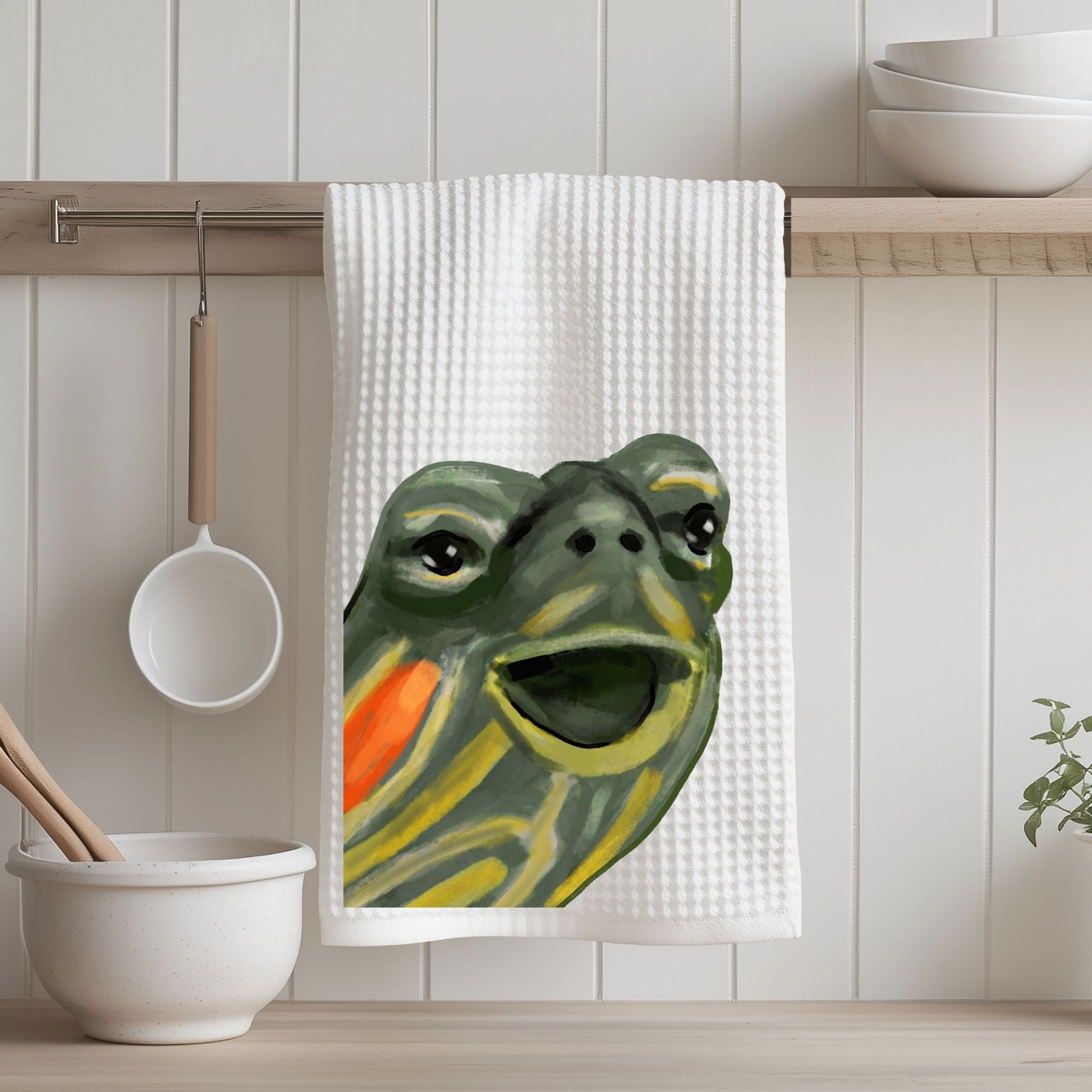 Turtle Kitchen Towel - MerikaArt