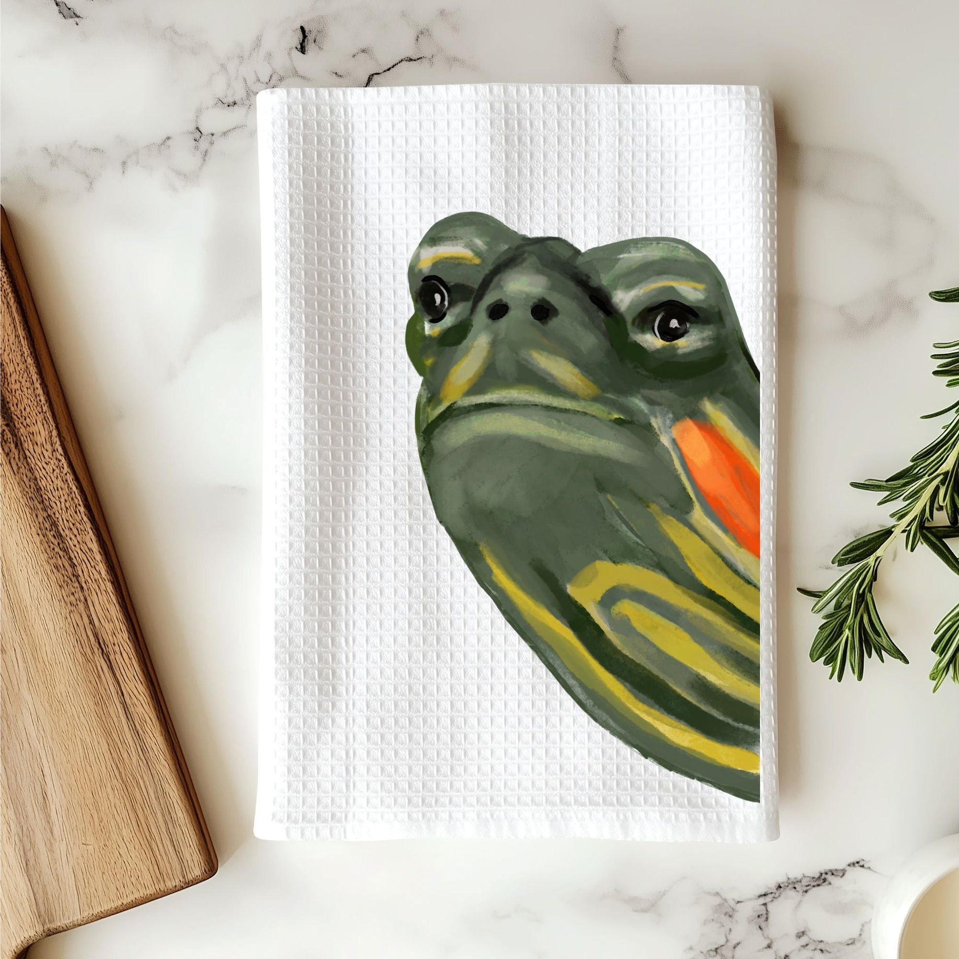 Turtle Kitchen Towel - MerikaArt