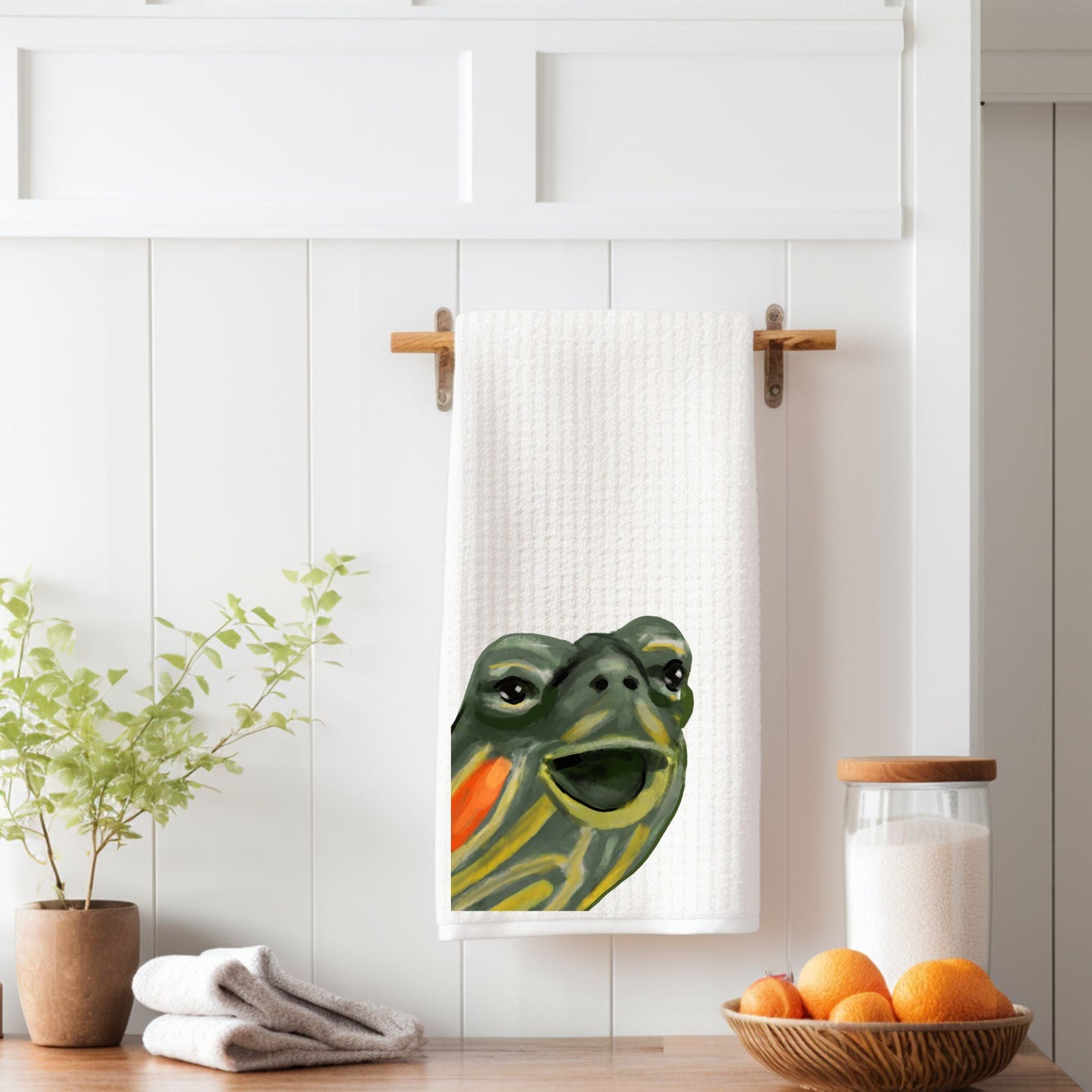 Turtle Kitchen Towel - MerikaArt