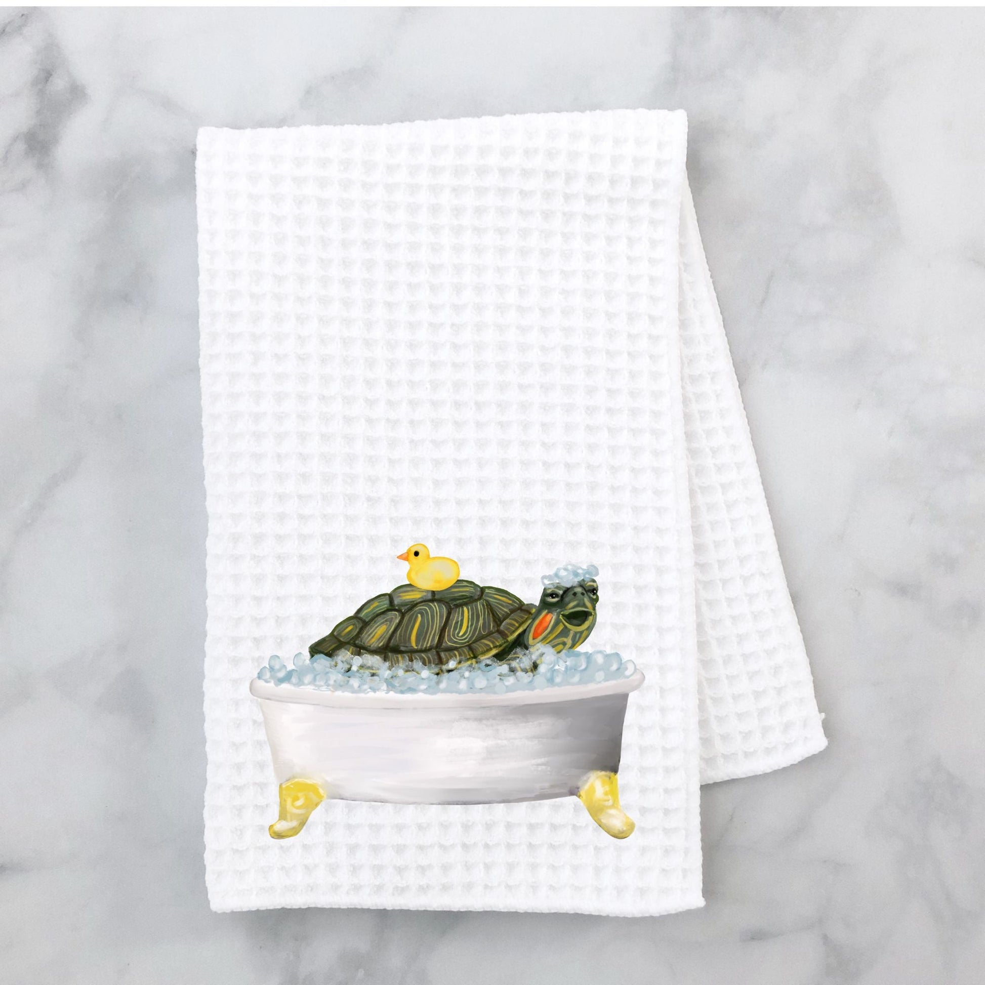 Turtle Kitchen Towel - MerikaArt