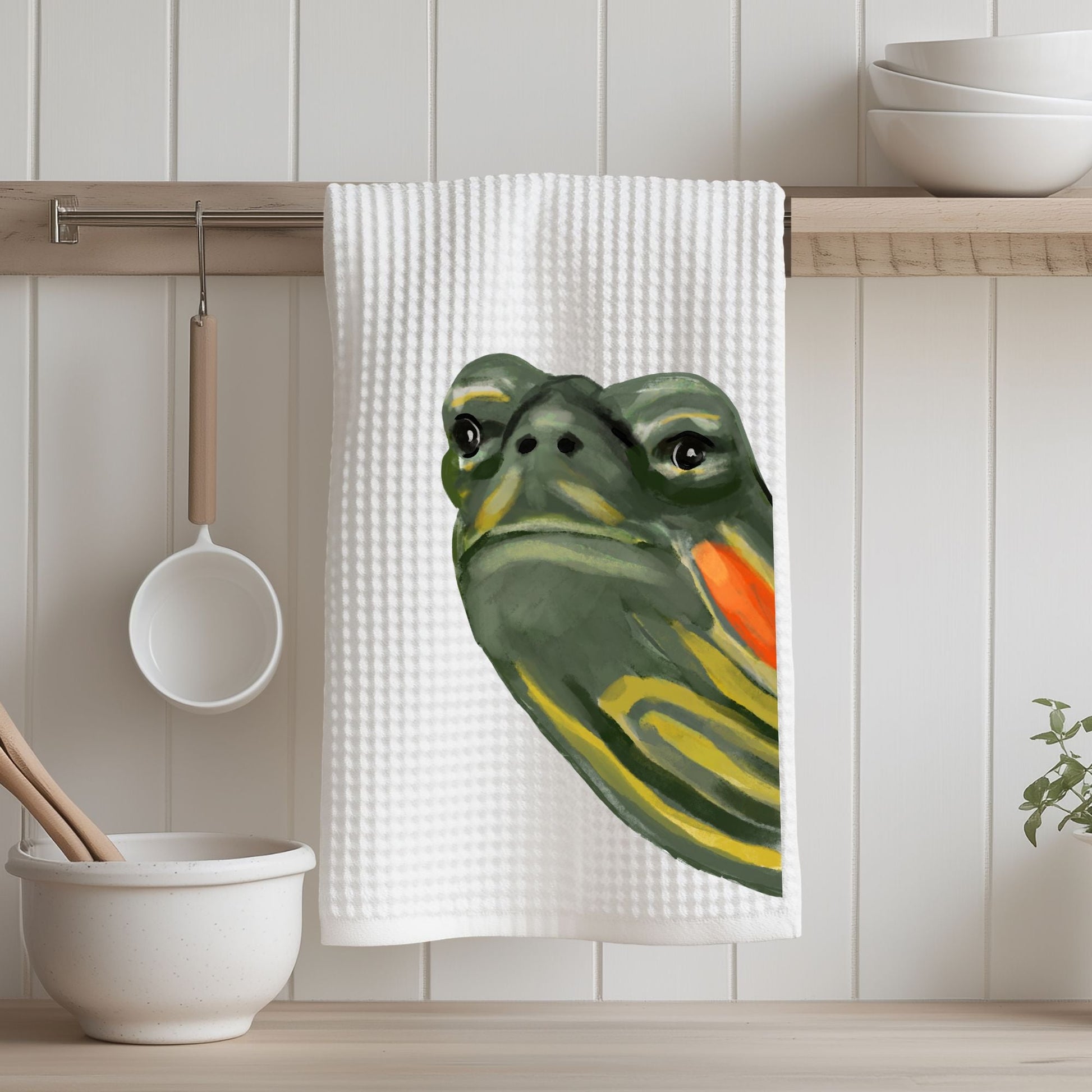 Turtle Kitchen Towel - MerikaArt
