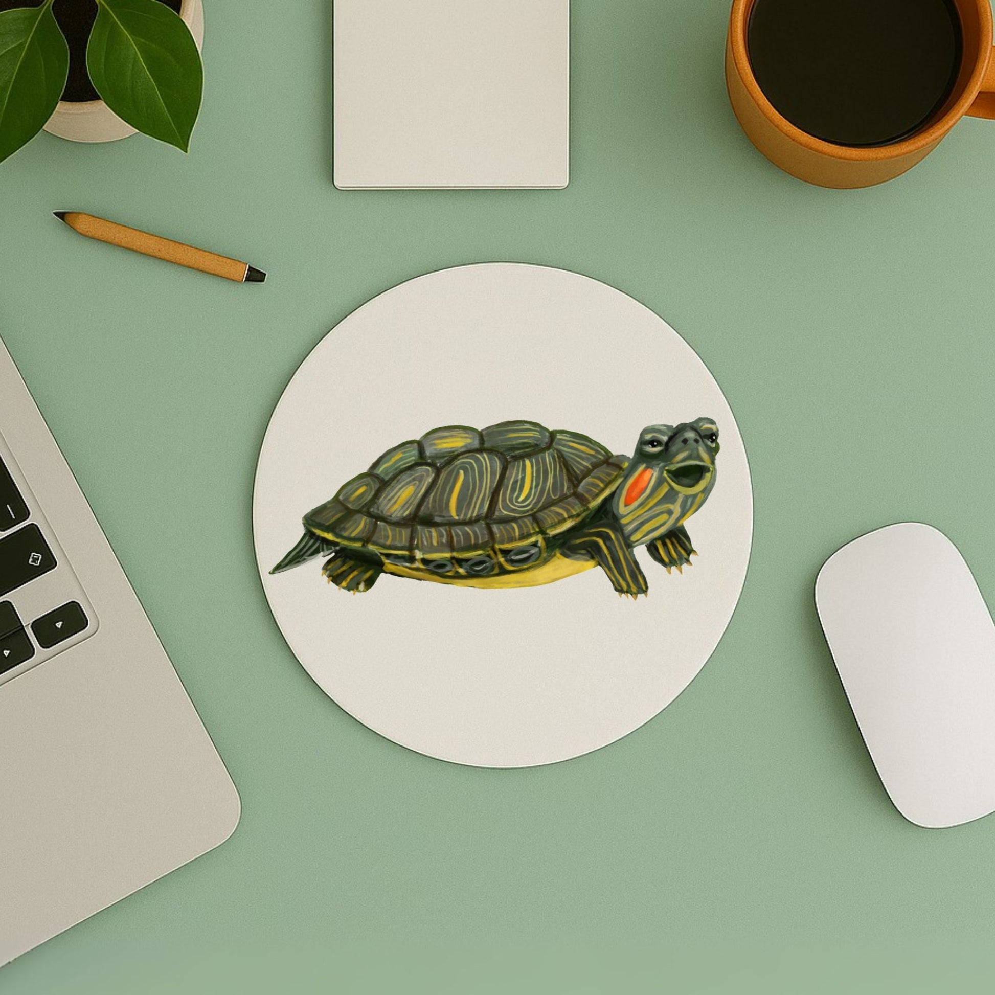 Turtle Mousepad - MerikaArt