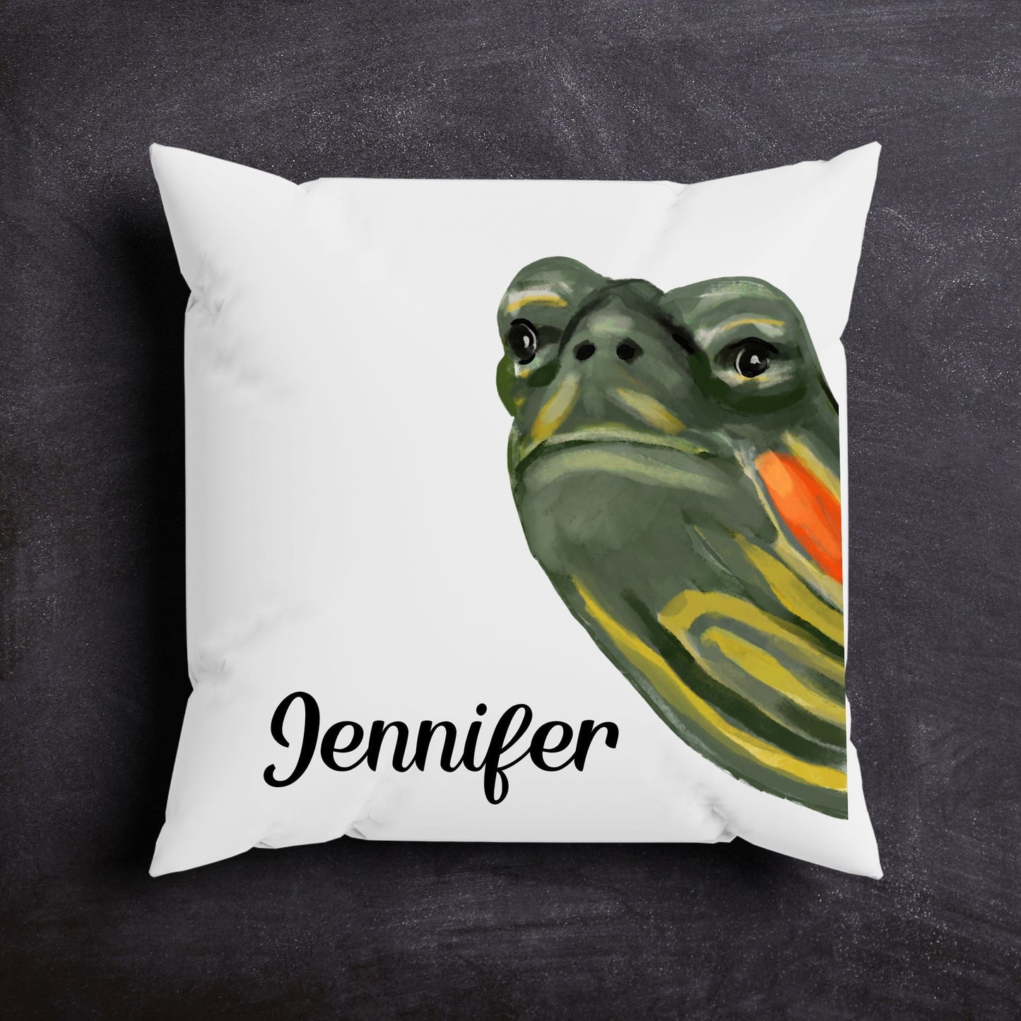 Turtle Pillow - MerikaArt