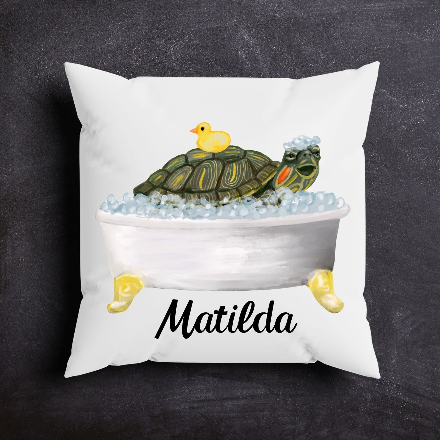Turtle Pillow - MerikaArt