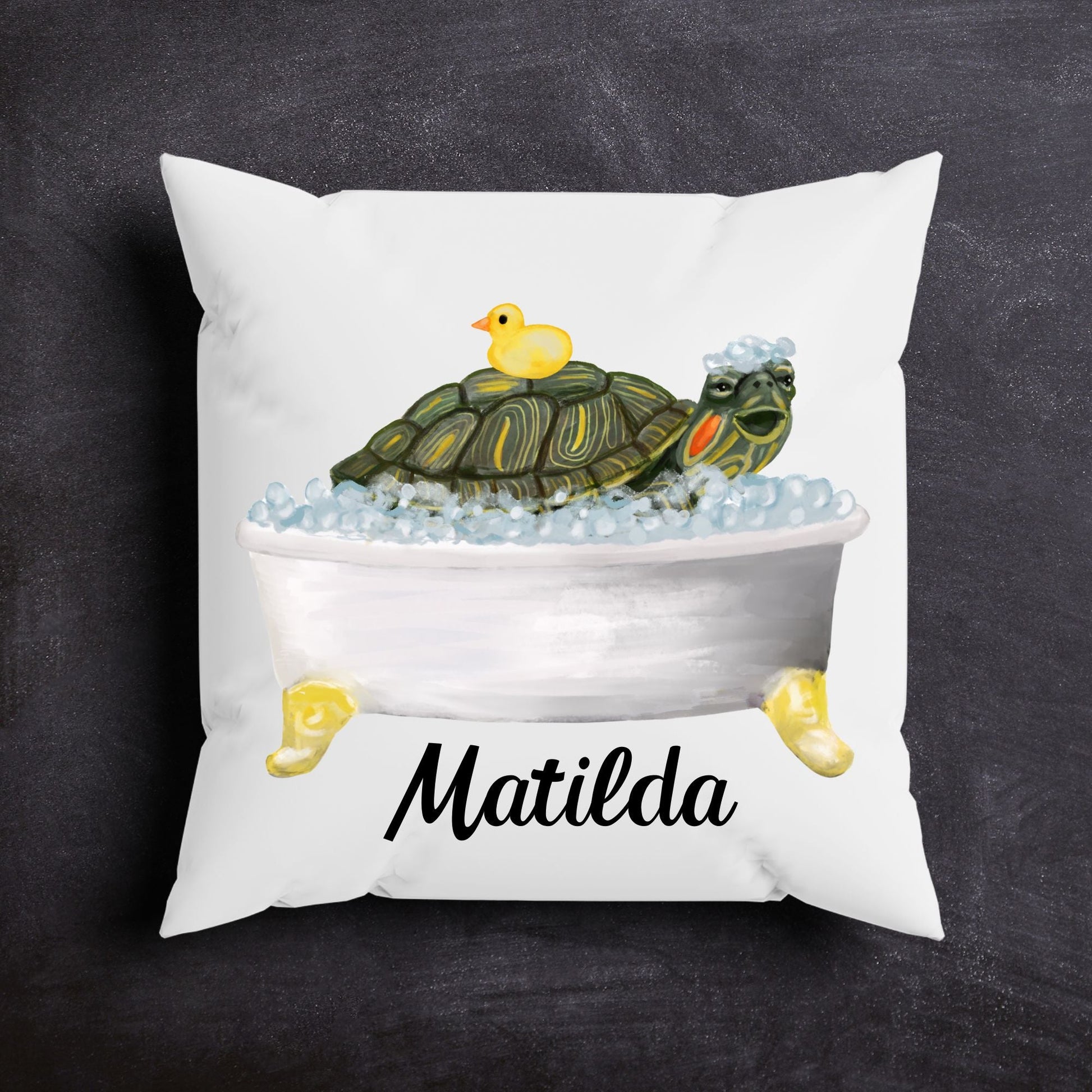 Turtle Pillow - MerikaArt