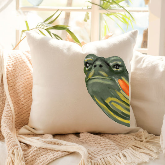 Turtle Pillow - MerikaArt