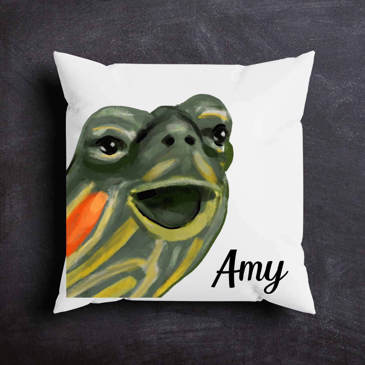 Turtle Pillow - MerikaArt