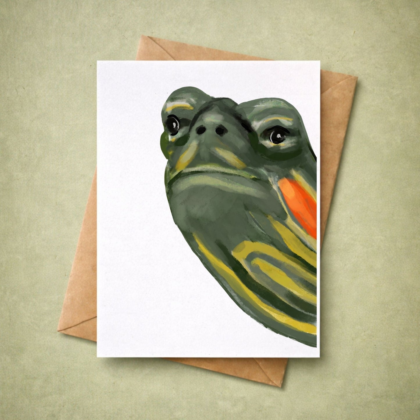 Turtle Postcard - MerikaArt