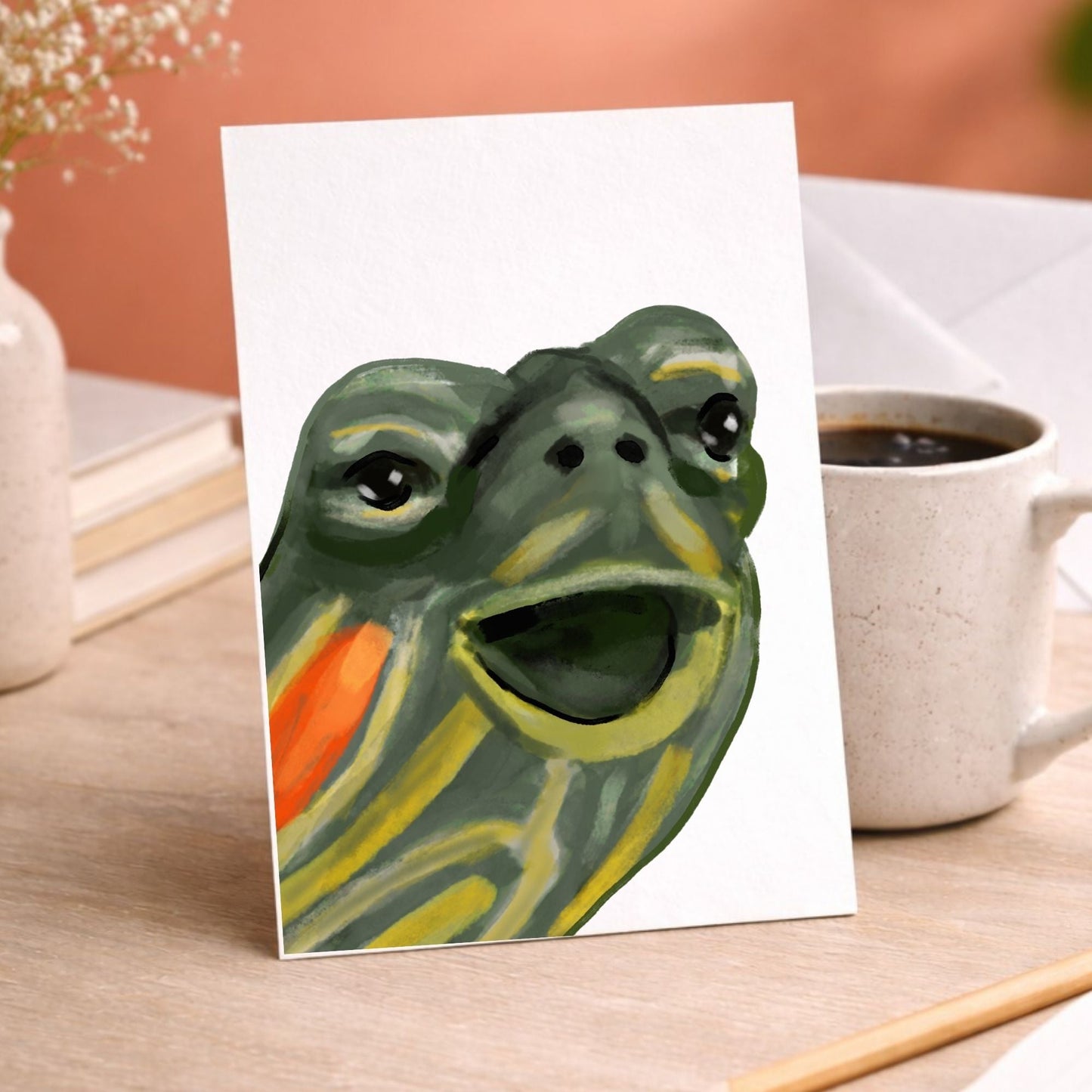 Turtle Postcard - MerikaArt