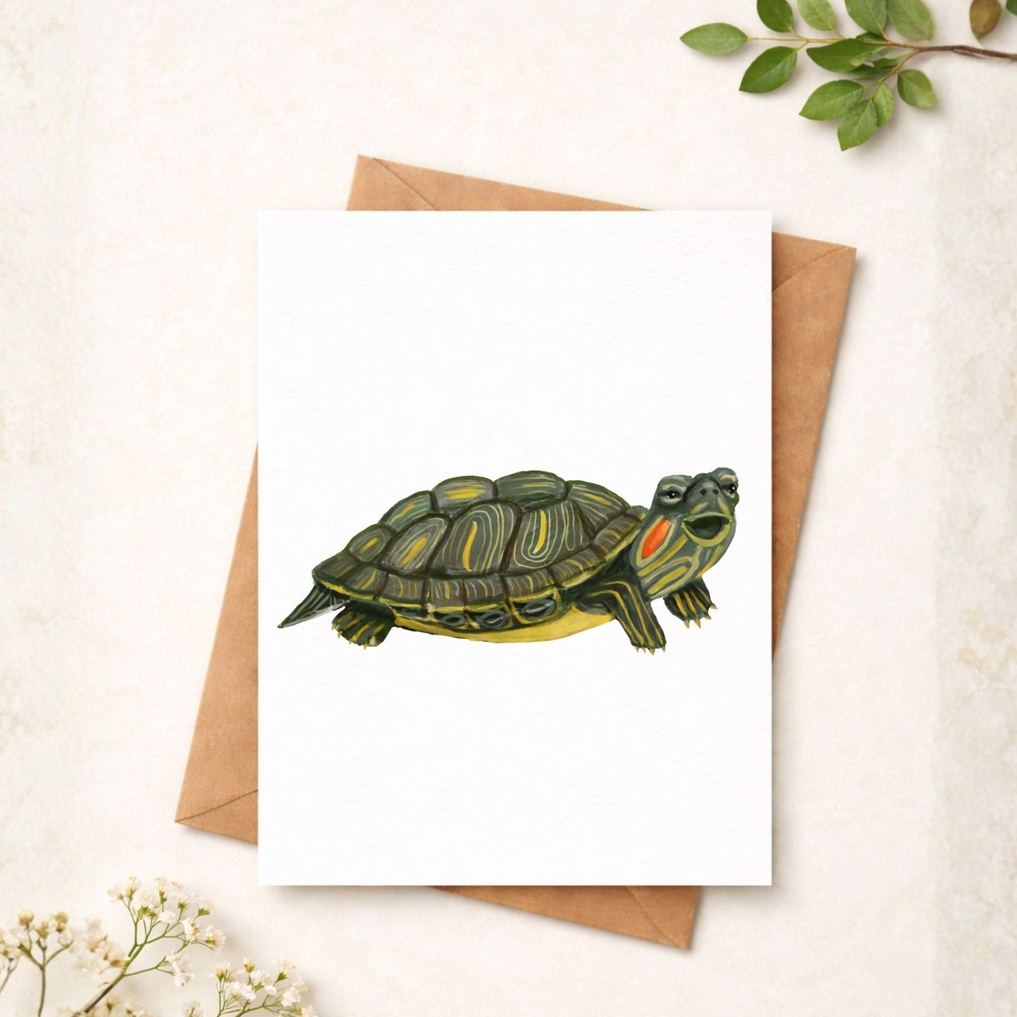Turtle Postcard - MerikaArt