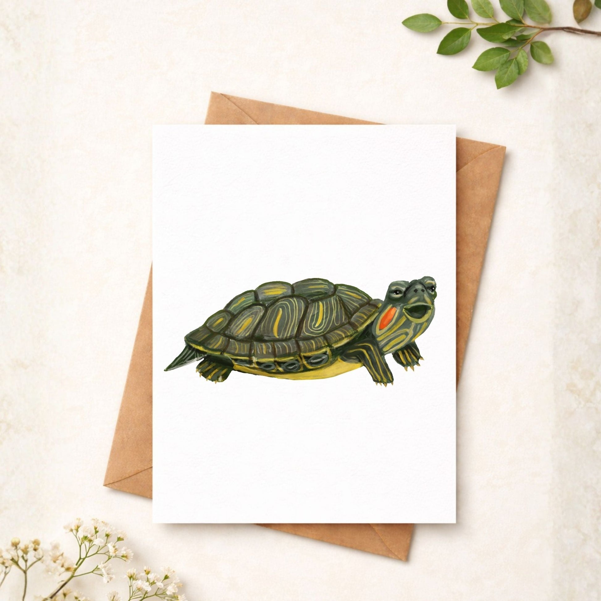 Turtle Postcard - MerikaArt