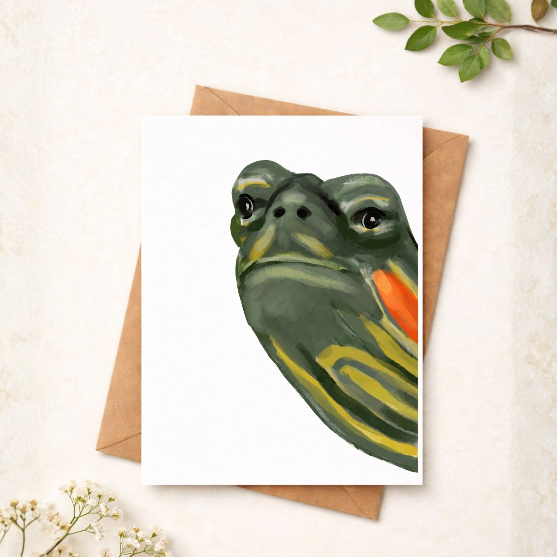 Turtle Postcard - MerikaArt