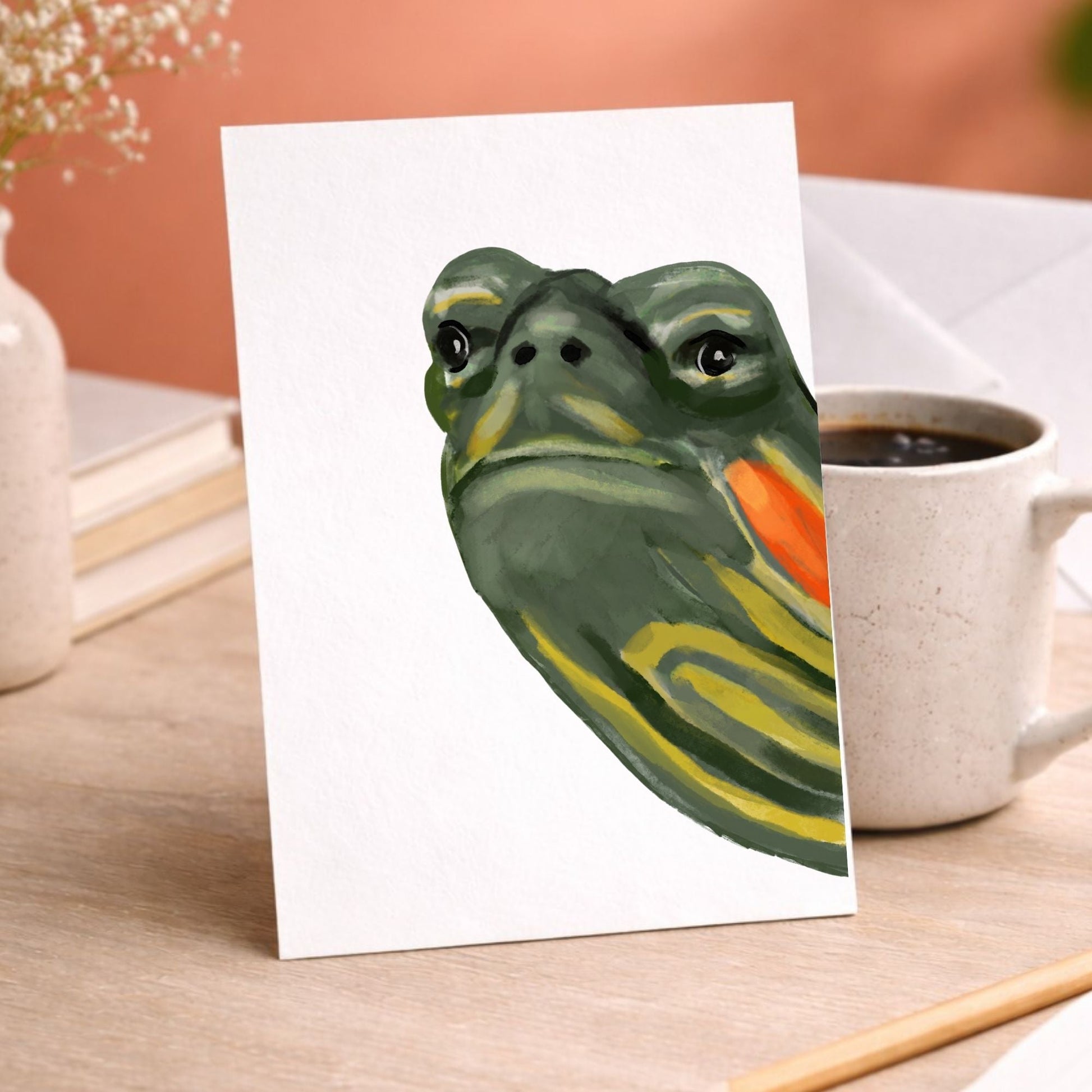 Turtle Postcard - MerikaArt