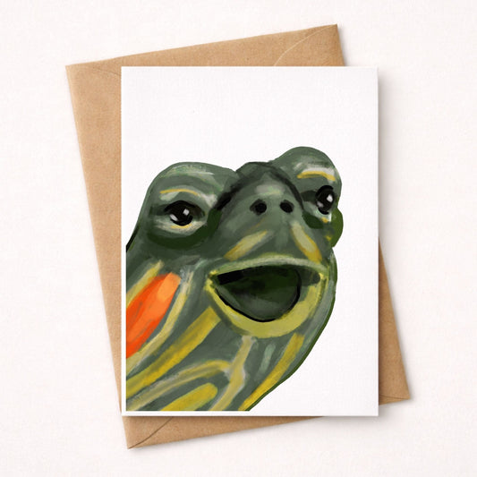Turtle Postcard - MerikaArt