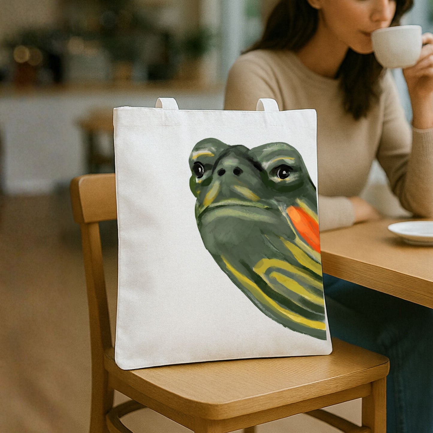 Turtle Tote Bag - MerikaArt
