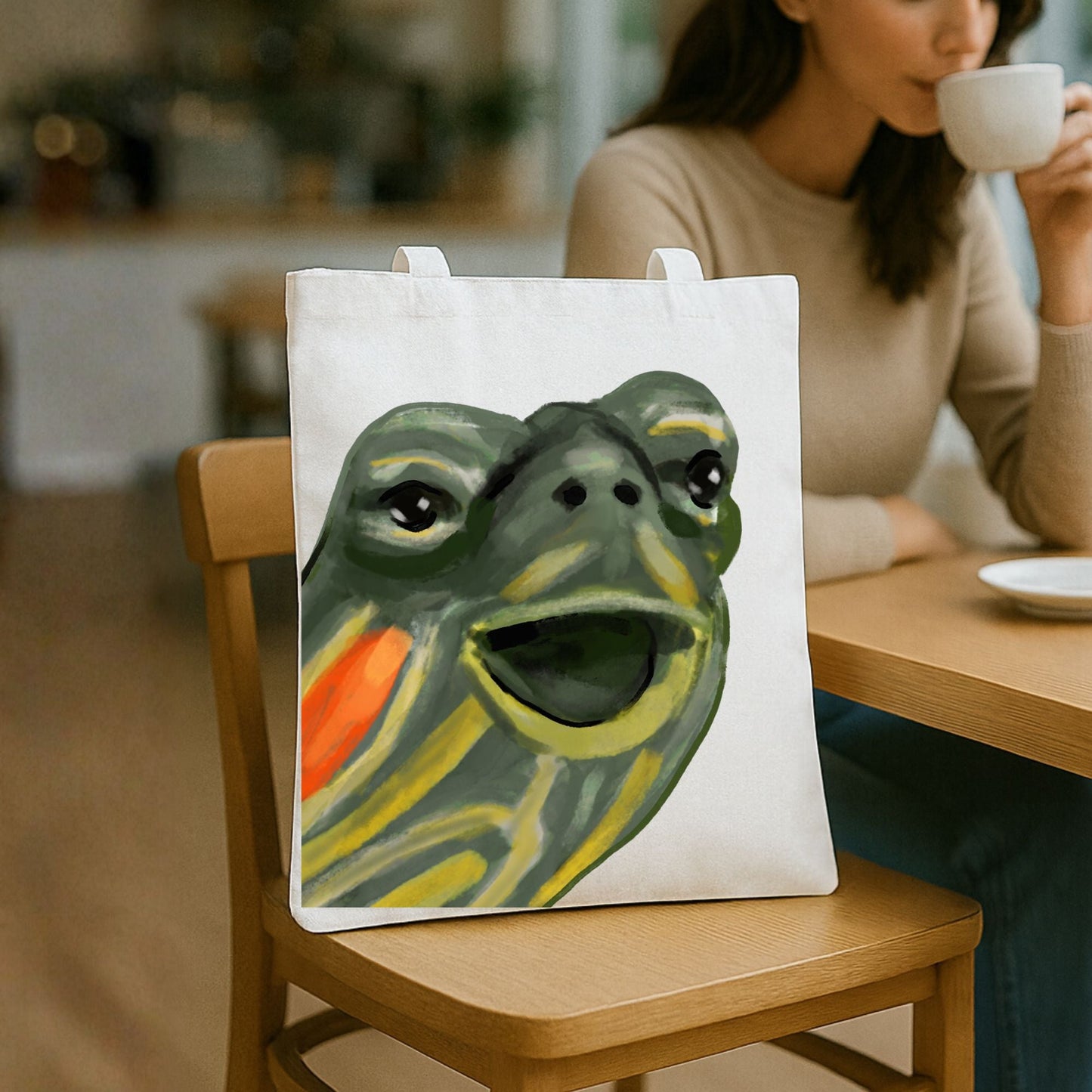 Turtle Tote Bag - MerikaArt