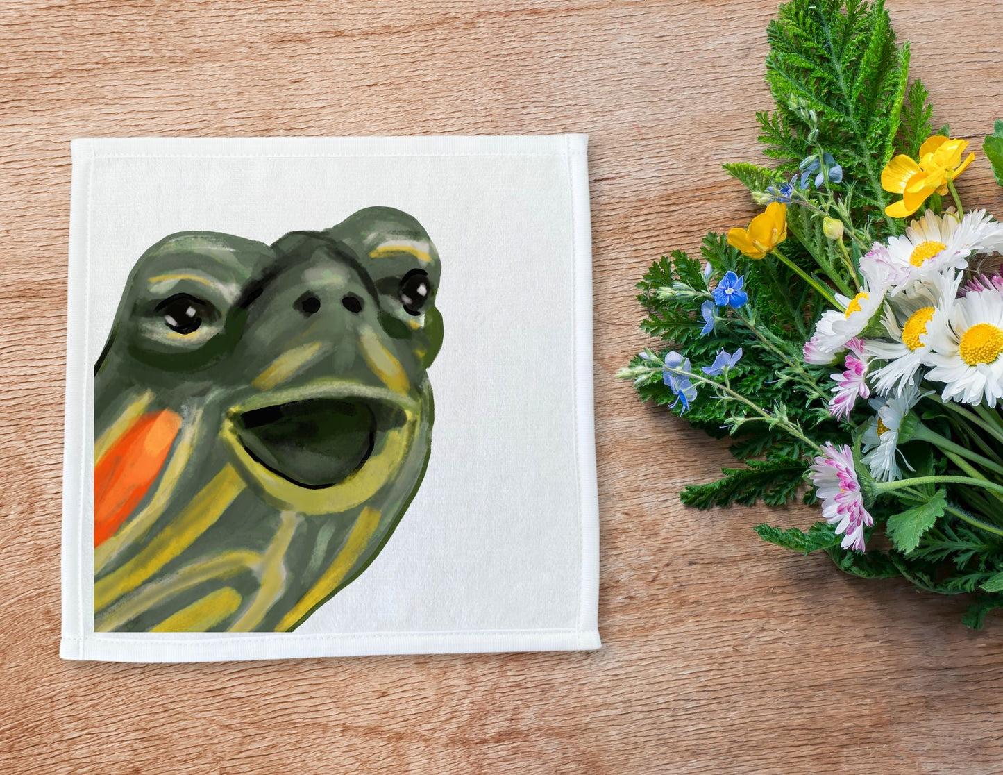 Turtle Washcloth - MerikaArt