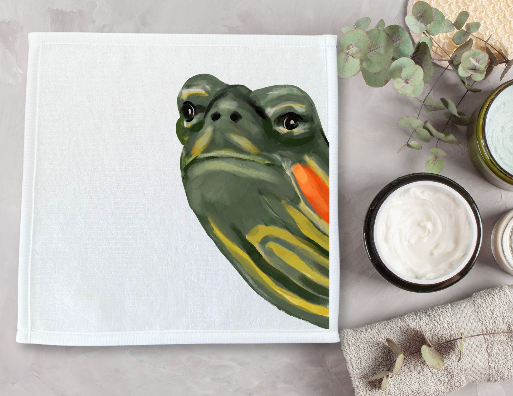 Turtle Washcloth - MerikaArt