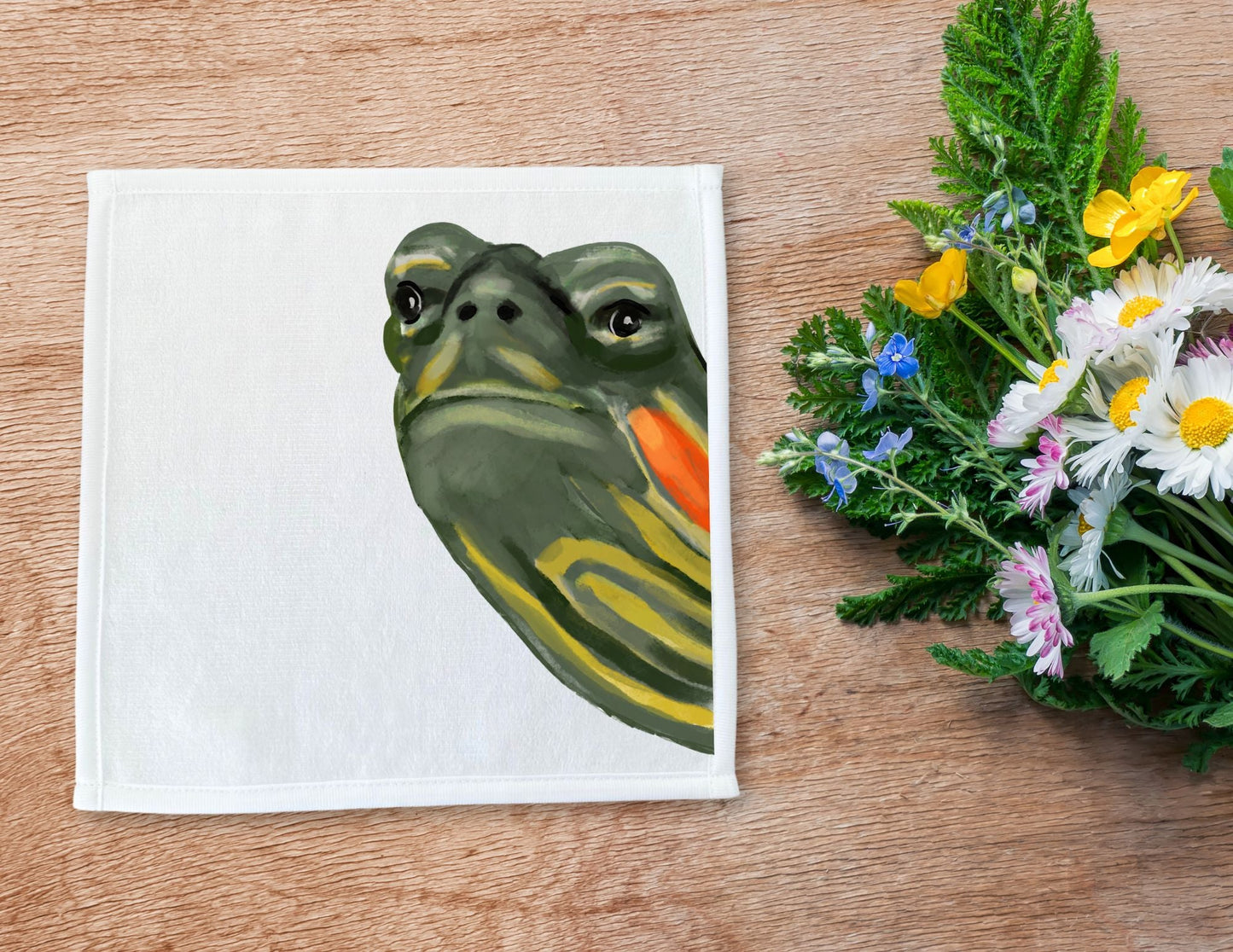 Turtle Washcloth - MerikaArt