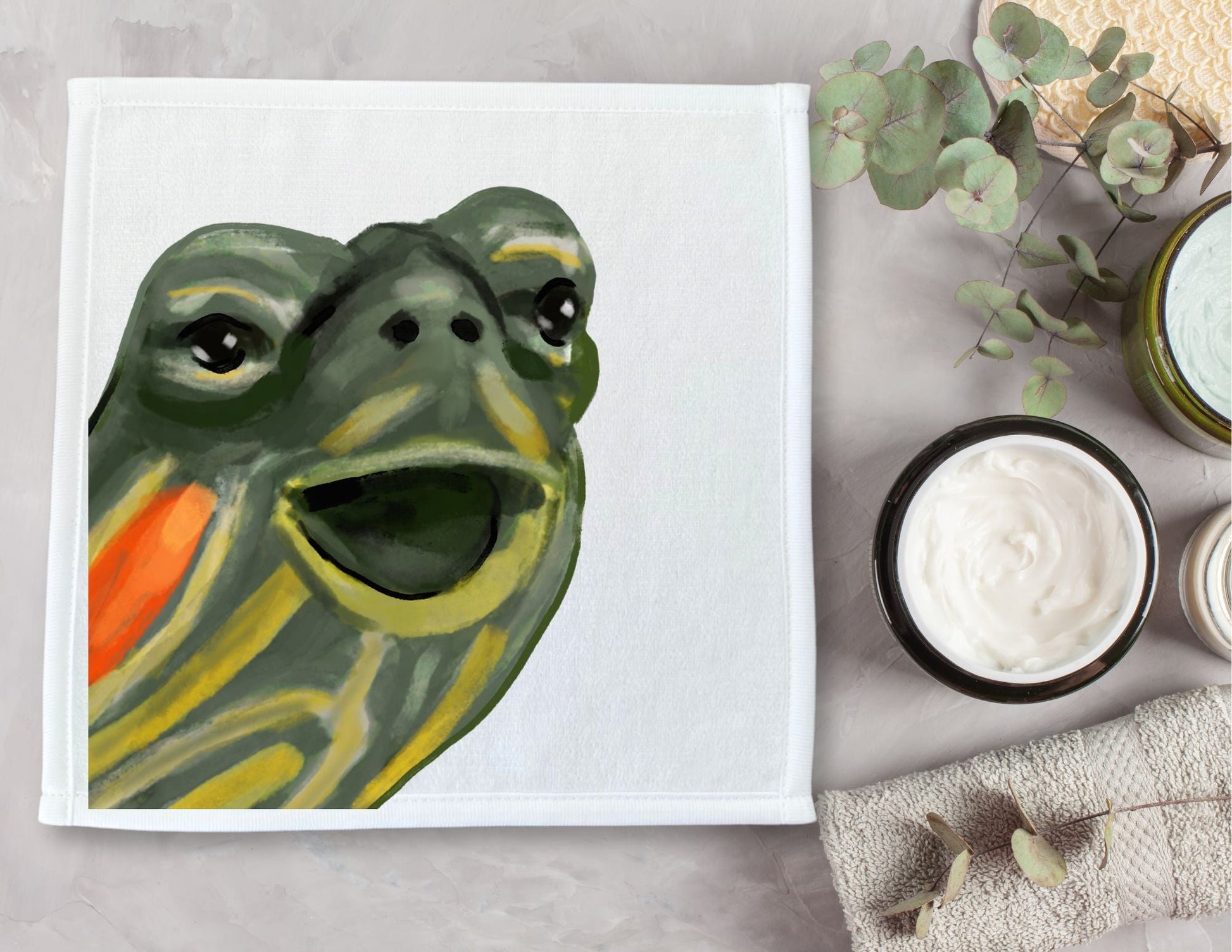 Turtle Washcloth - MerikaArt