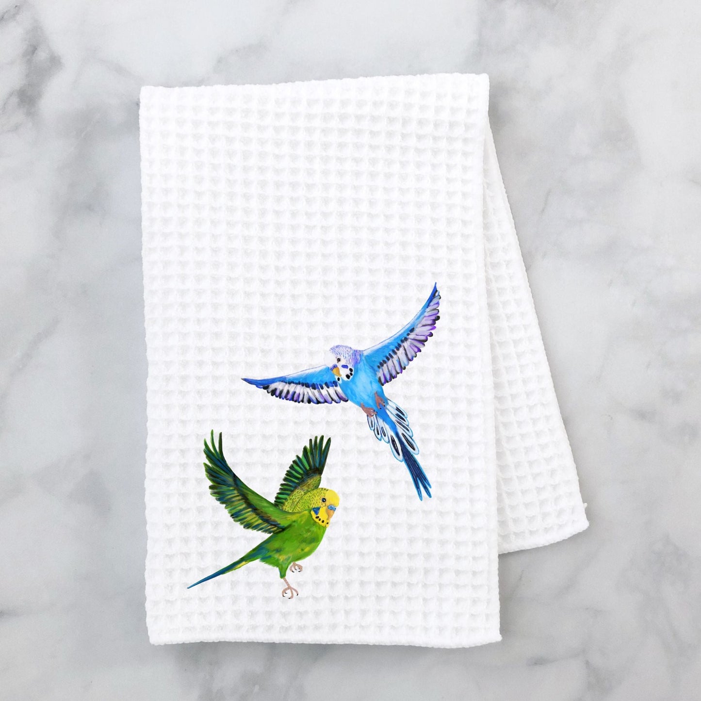 Unique Budgie Kitchen Towel - MerikaArt