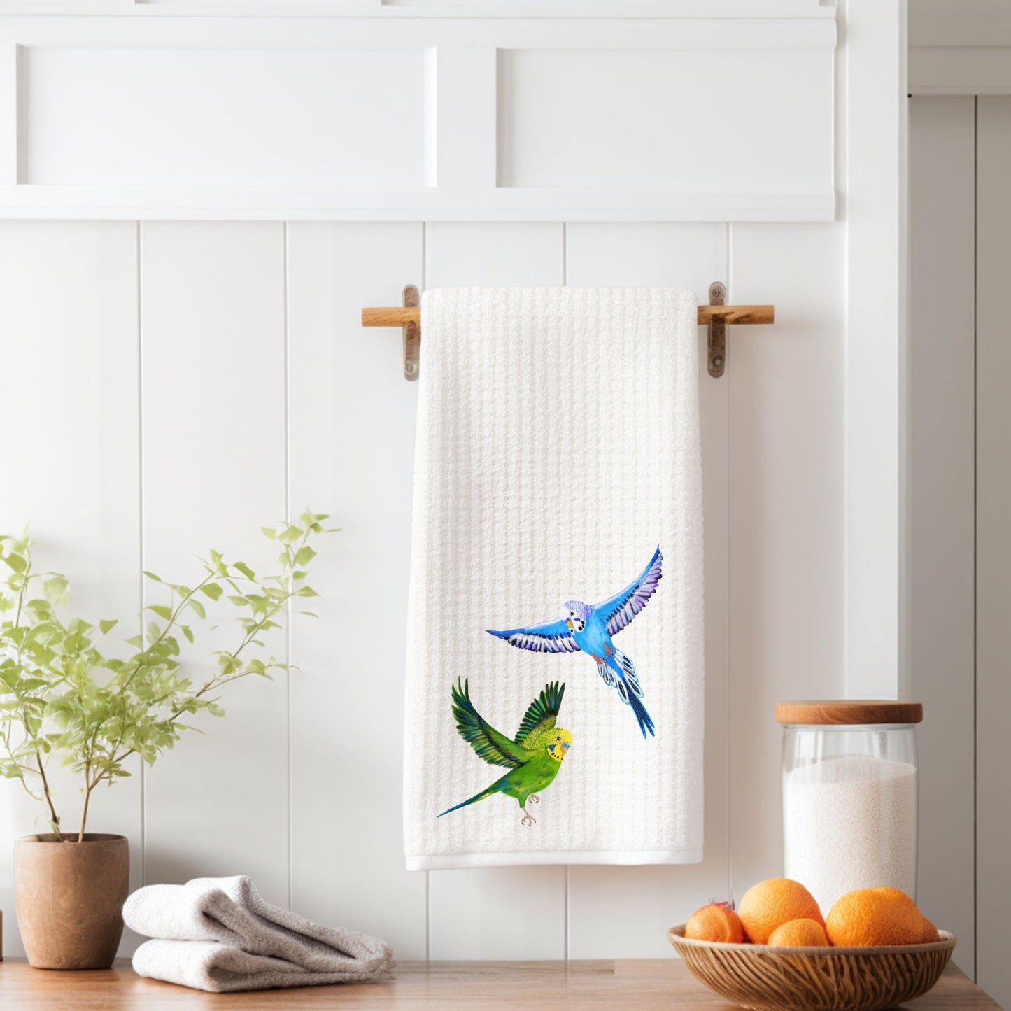 Unique Budgie Kitchen Towel - MerikaArt