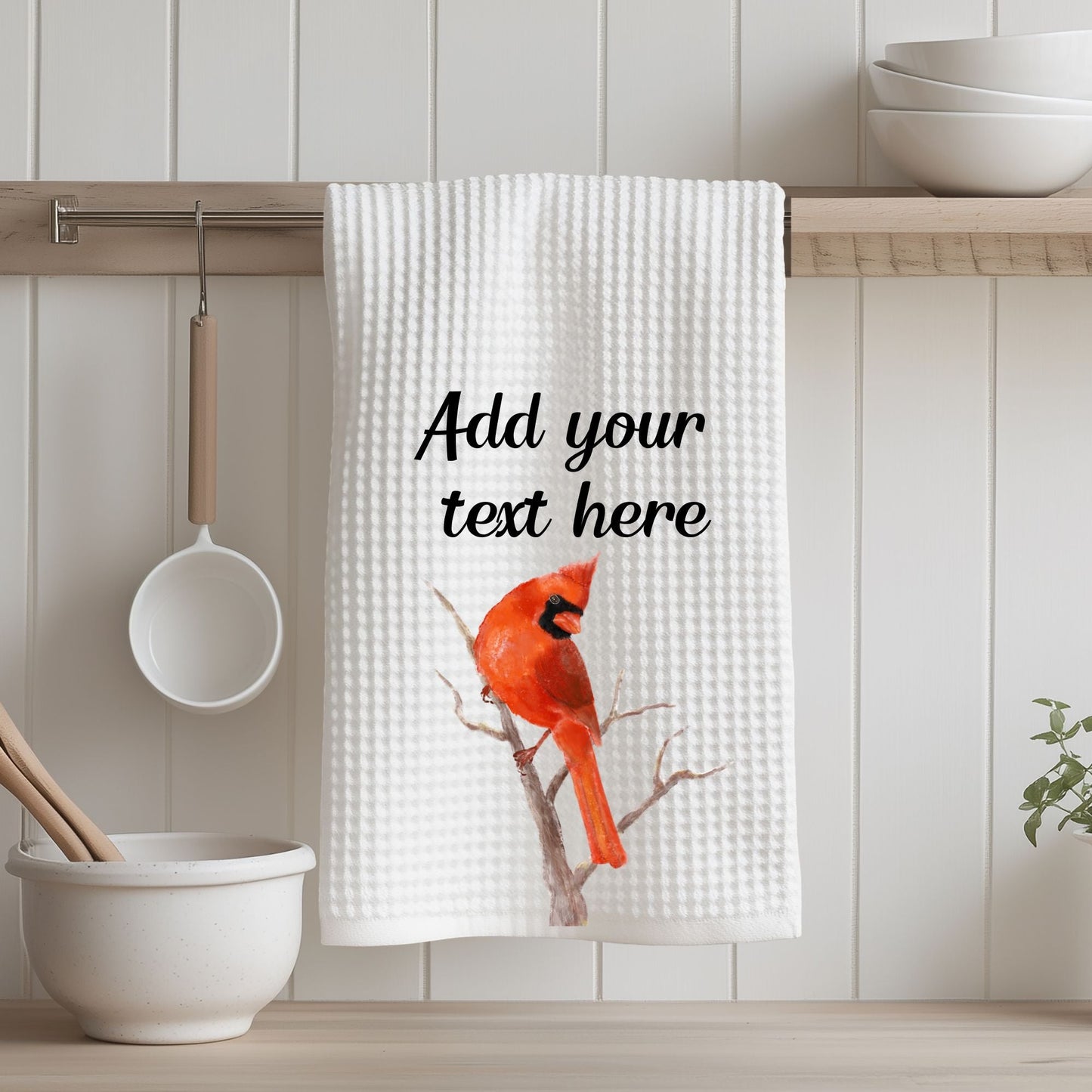 Unique Cardinal Kitchen Towel - MerikaArt