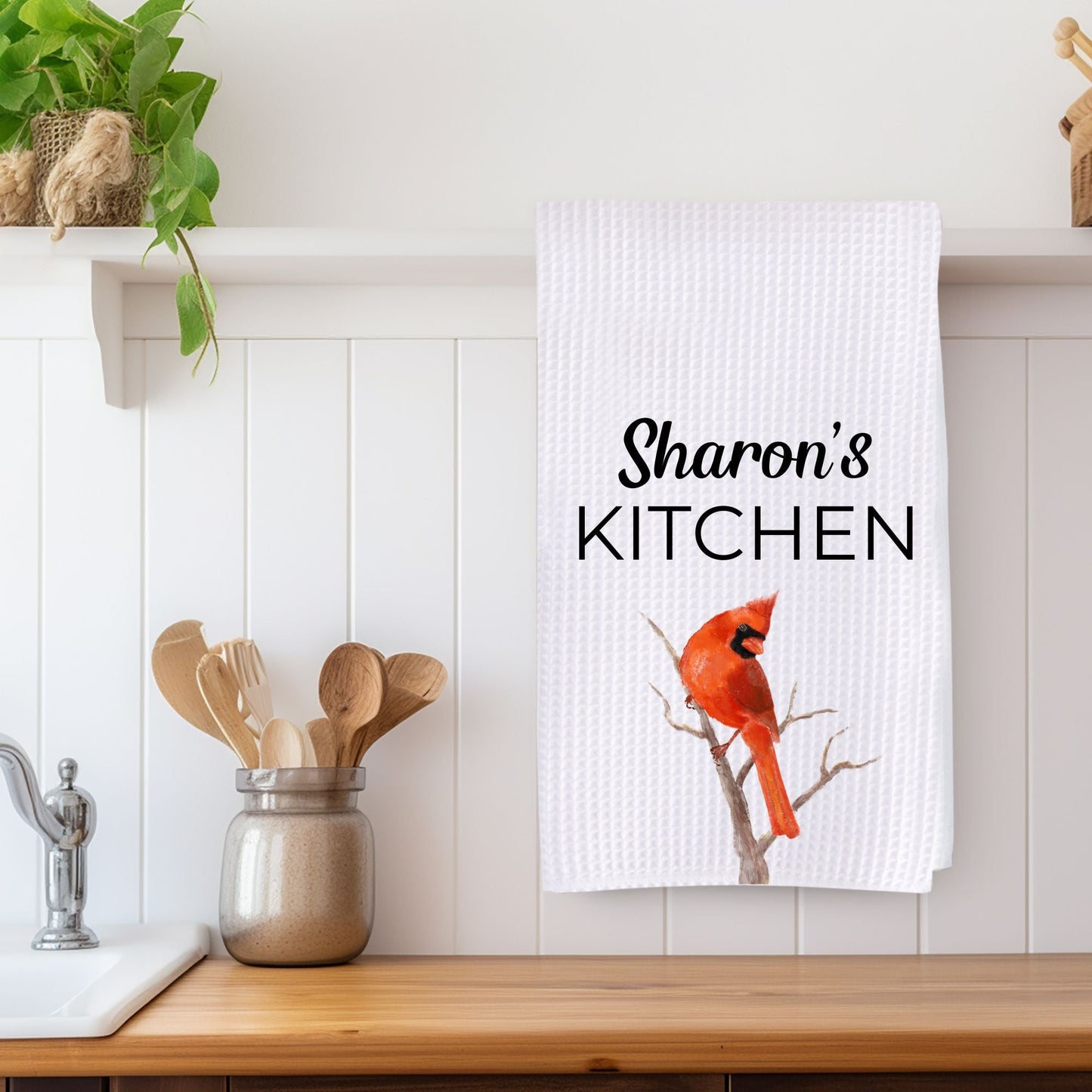 Unique Cardinal Kitchen Towel - MerikaArt