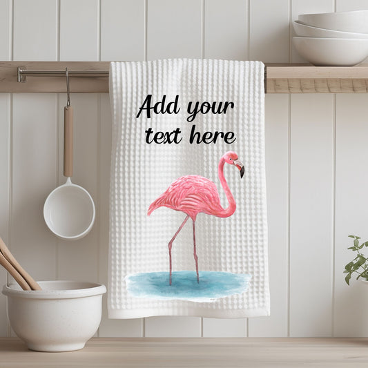 Unique Flamingo Kitchen Towel - MerikaArt