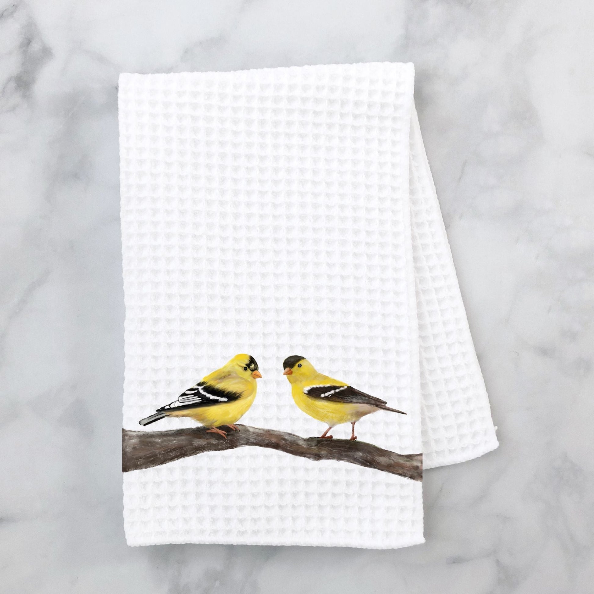 Unique Goldfinch Kitchen Towel - MerikaArt