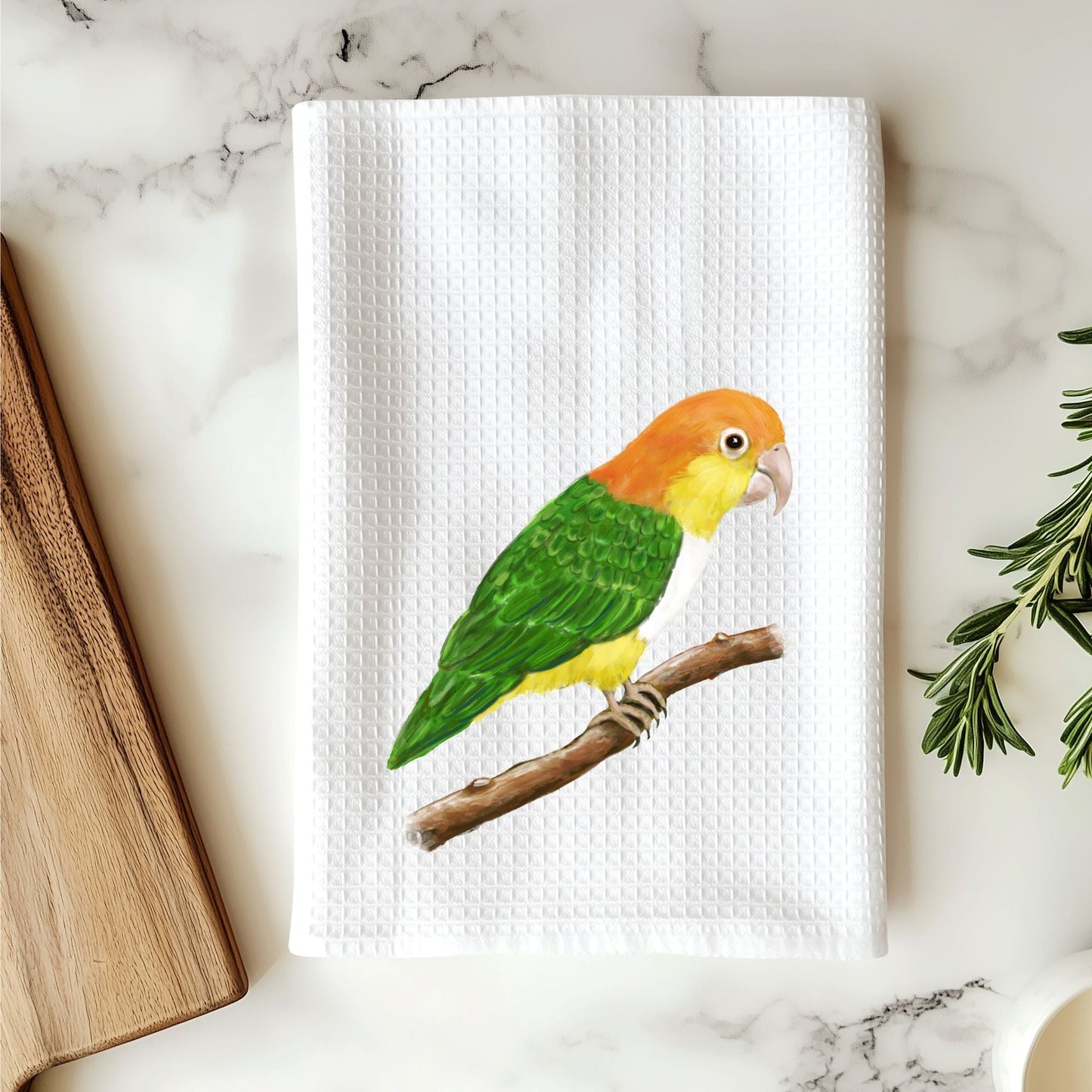 Unique Parrot Kitchen Towel - MerikaArt