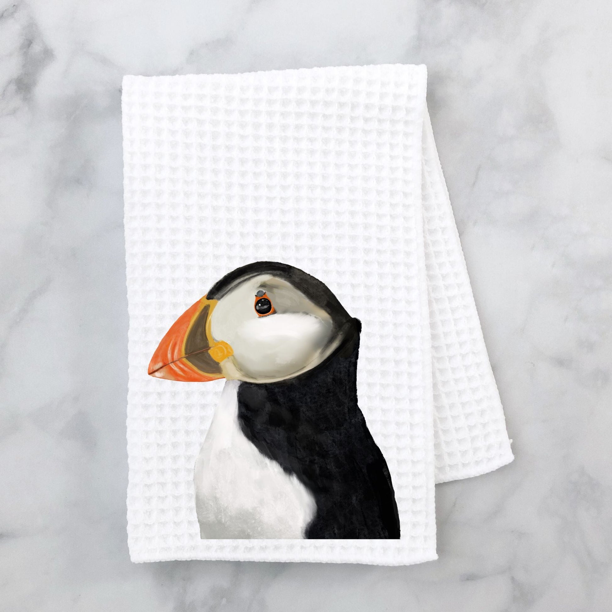 Unique Puffin Kitchen Towel - MerikaArt