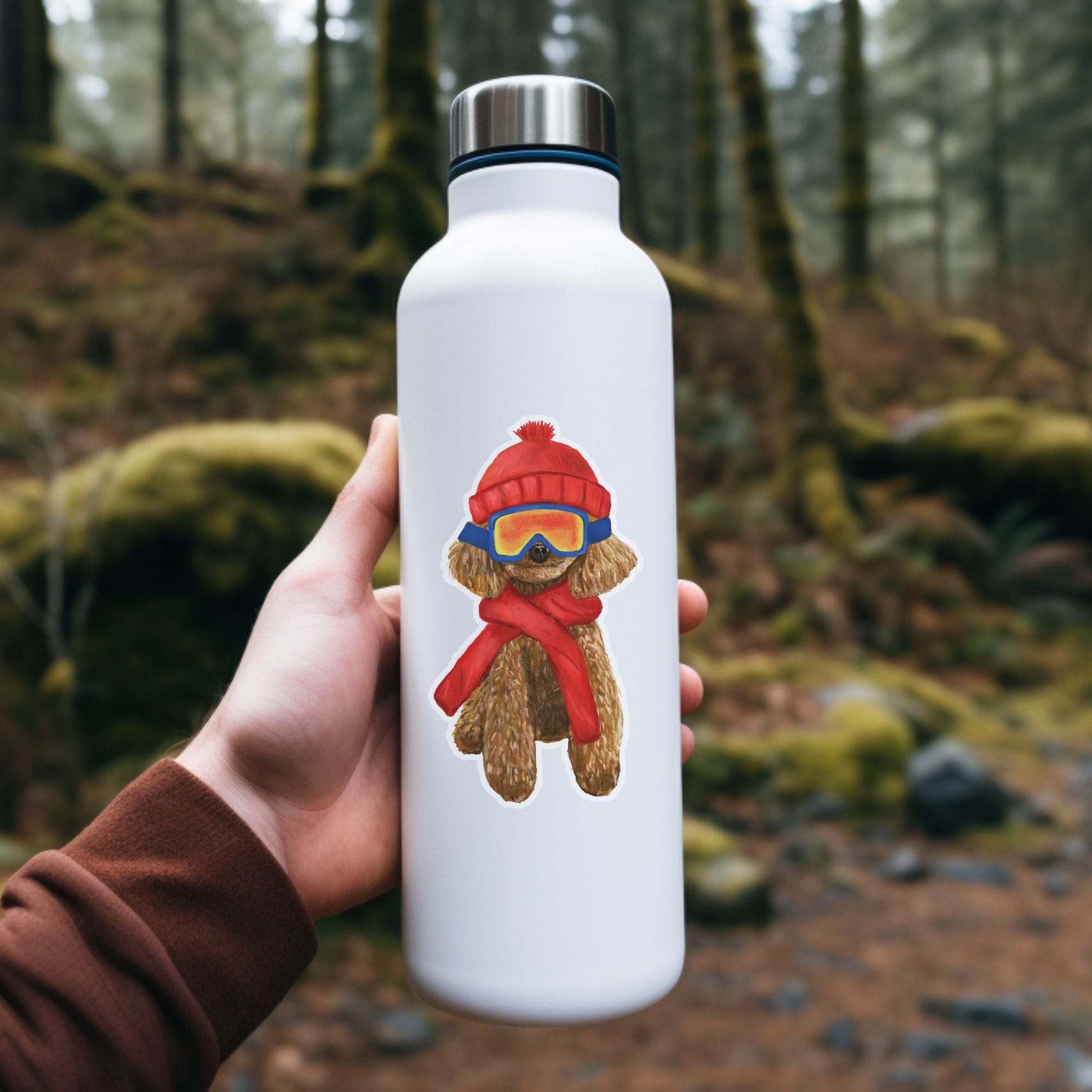 Winter Dog Sticker - MerikaArt