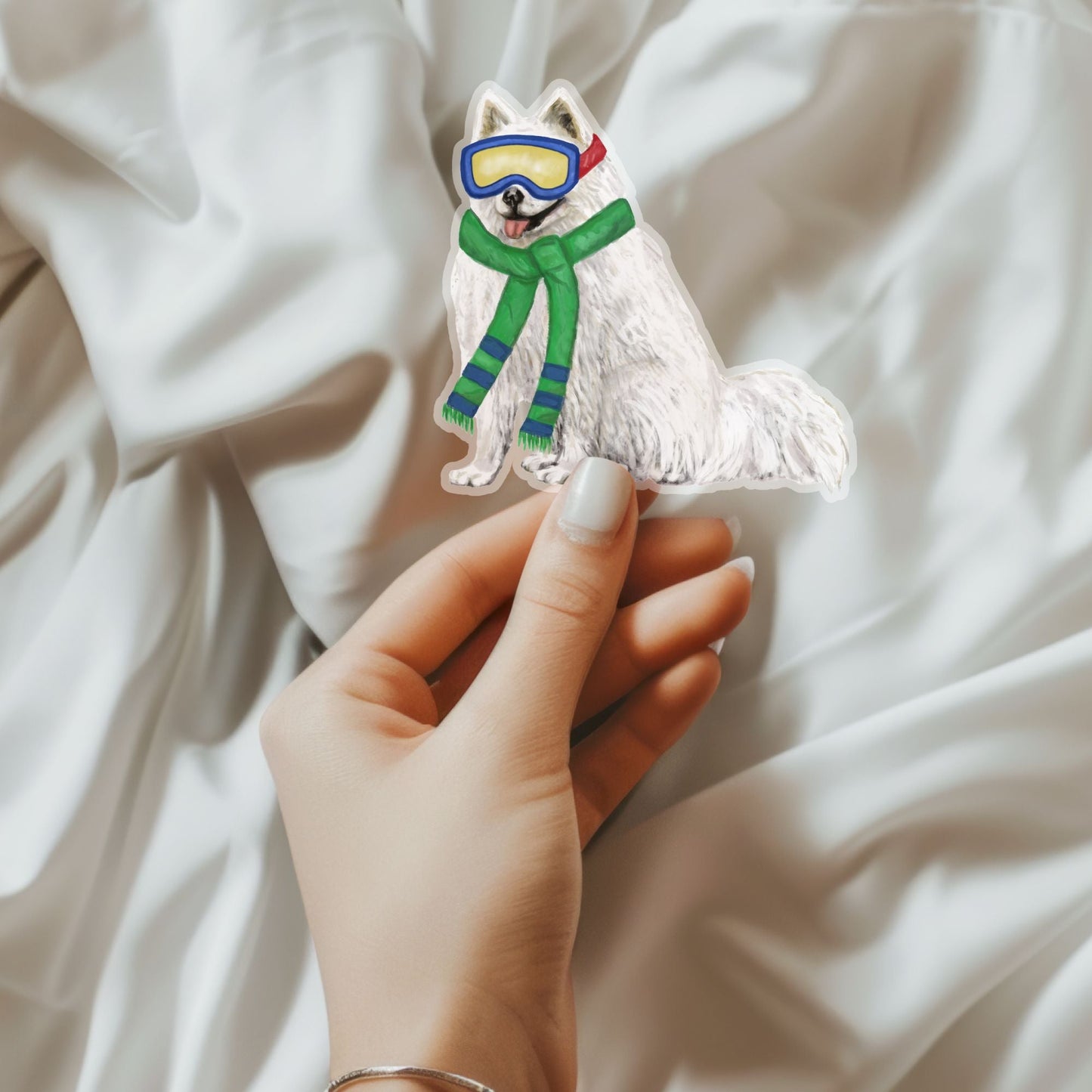 Winter Dog Sticker - MerikaArt