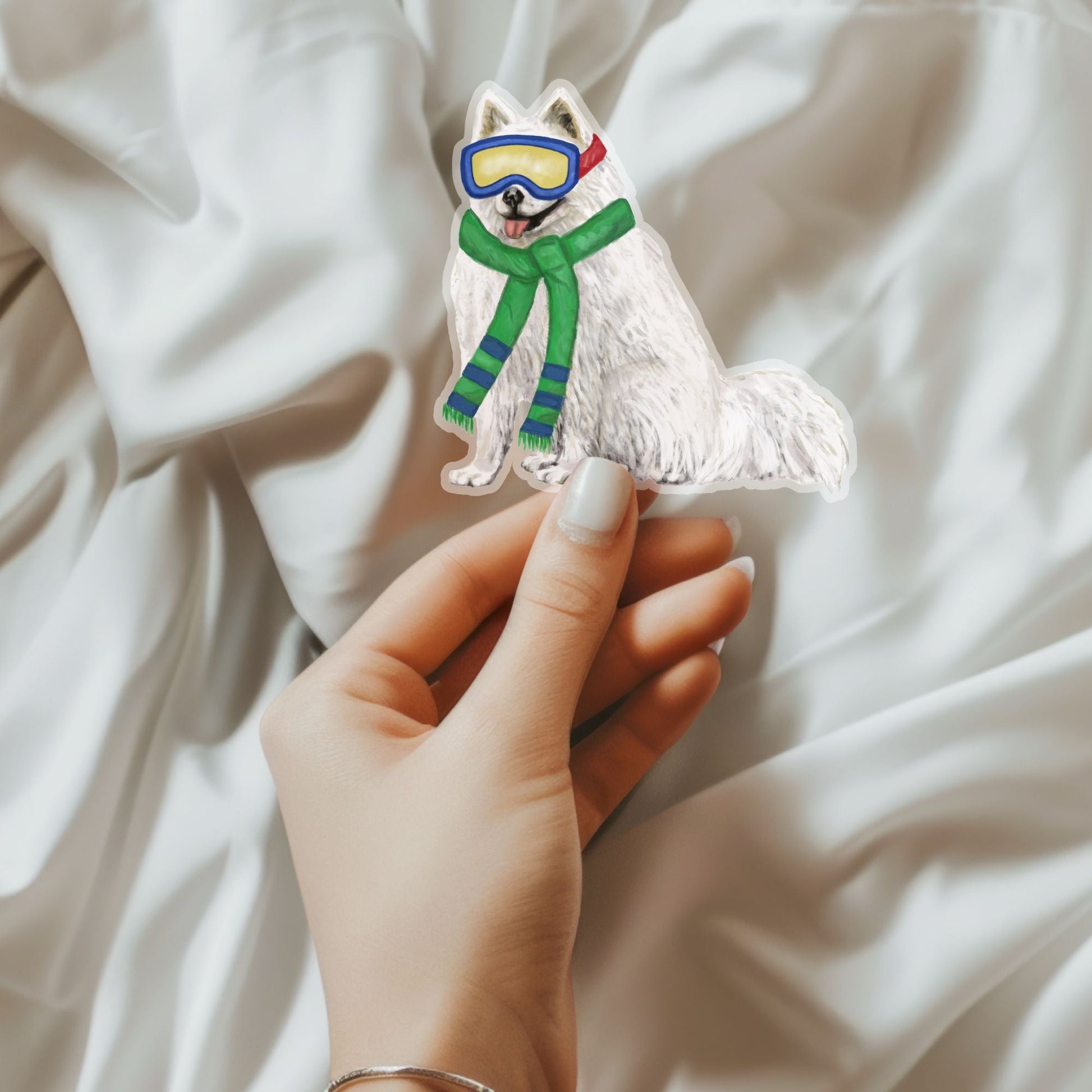 Winter Dog Sticker - MerikaArt