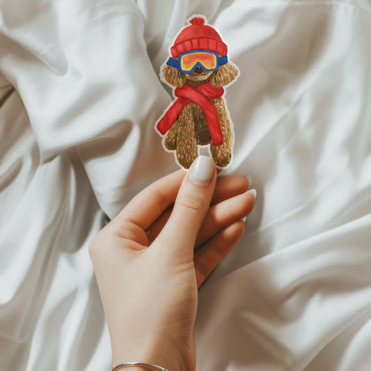 Winter Dog Sticker - MerikaArt