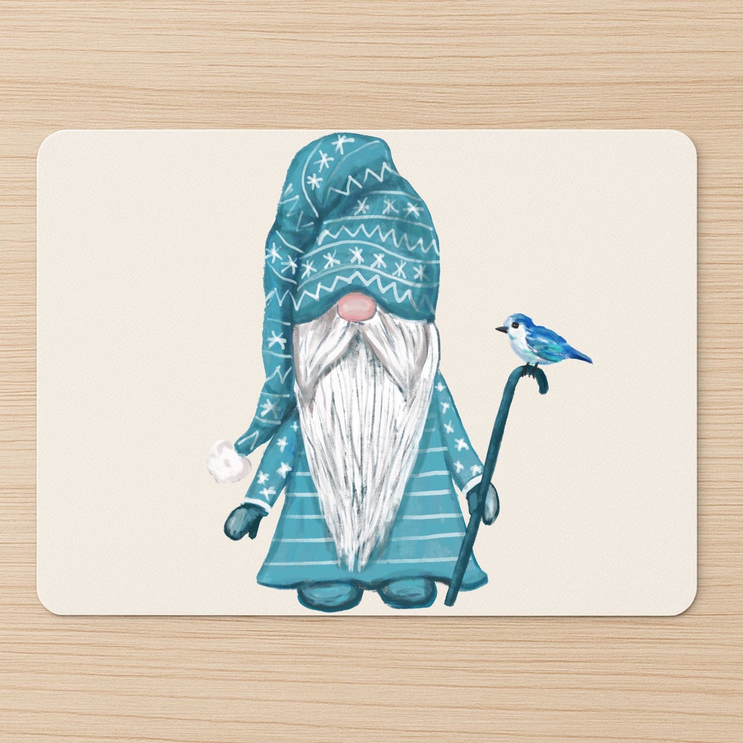 Winter Gnome Mousepad - MerikaArt
