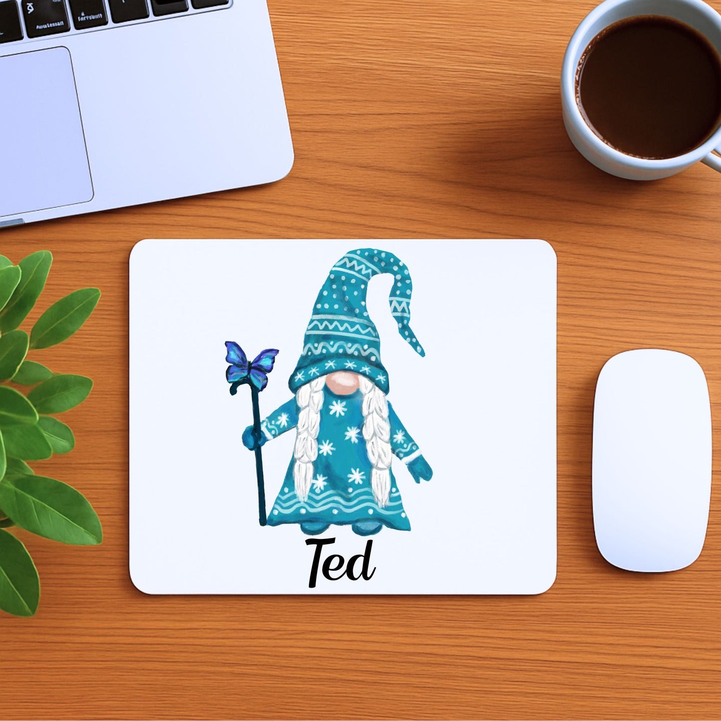 Winter Gnome Mousepad - MerikaArt