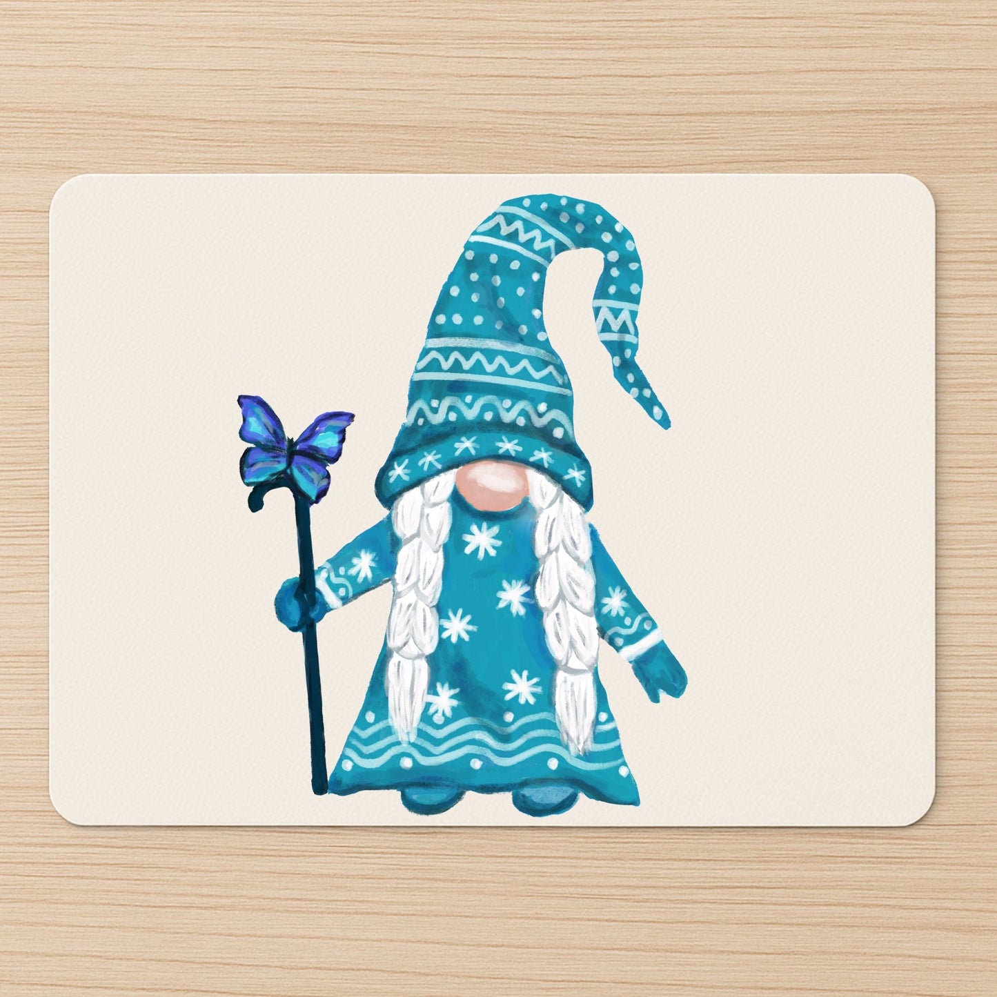 Winter Gnome Mousepad - MerikaArt