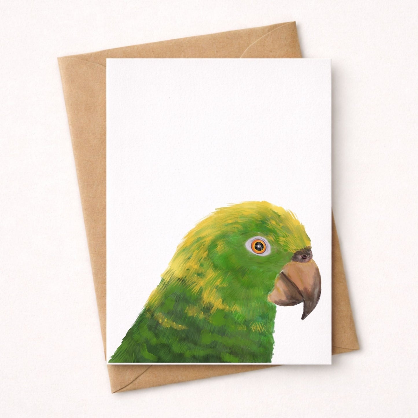Yellow - headed Amazon Parrot Postcard - MerikaArt
