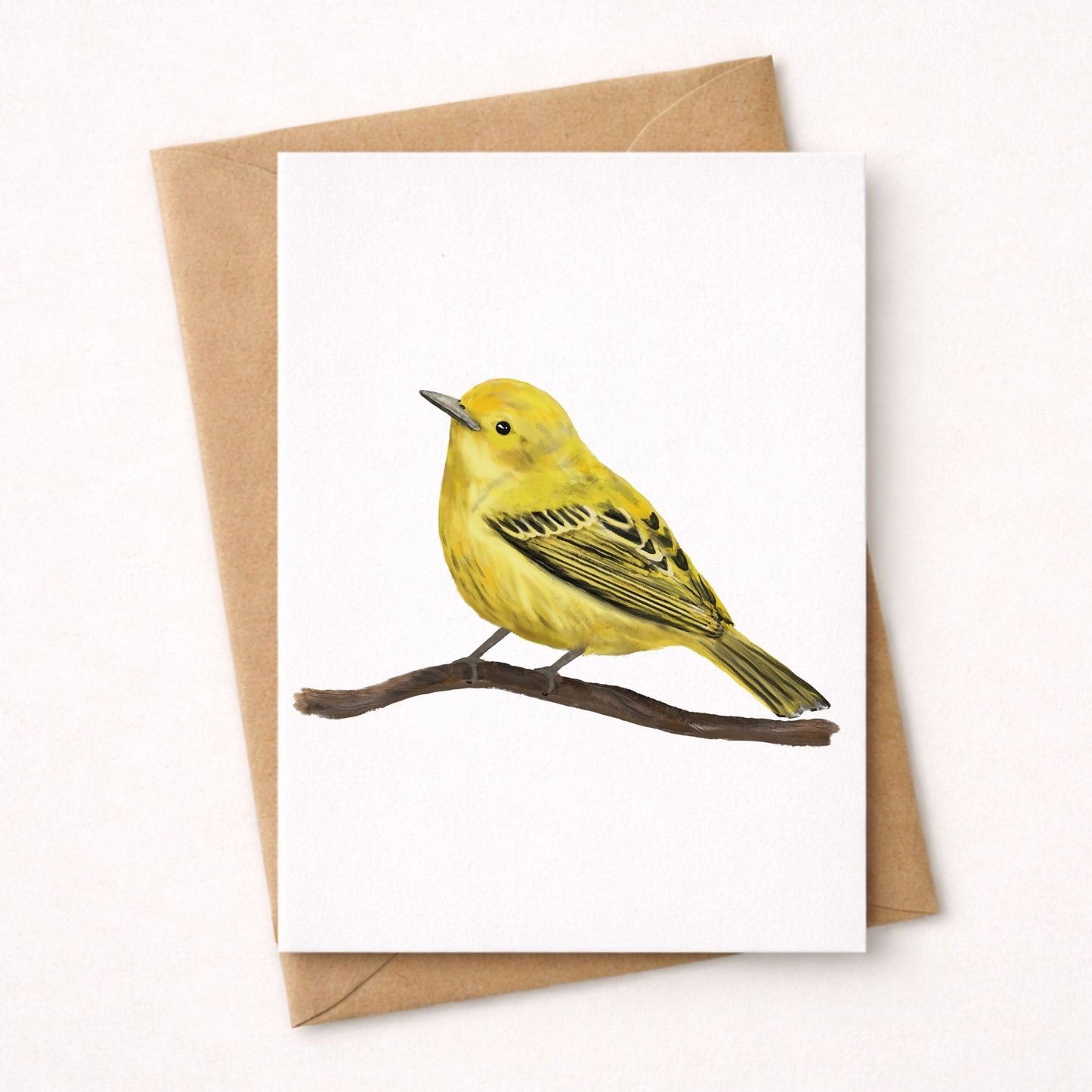 Yellow Warbler Postcard - MerikaArt