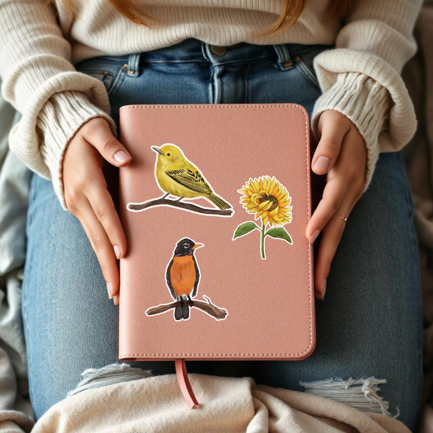 Yellow Warbler Vinyl Sticker - MerikaArt