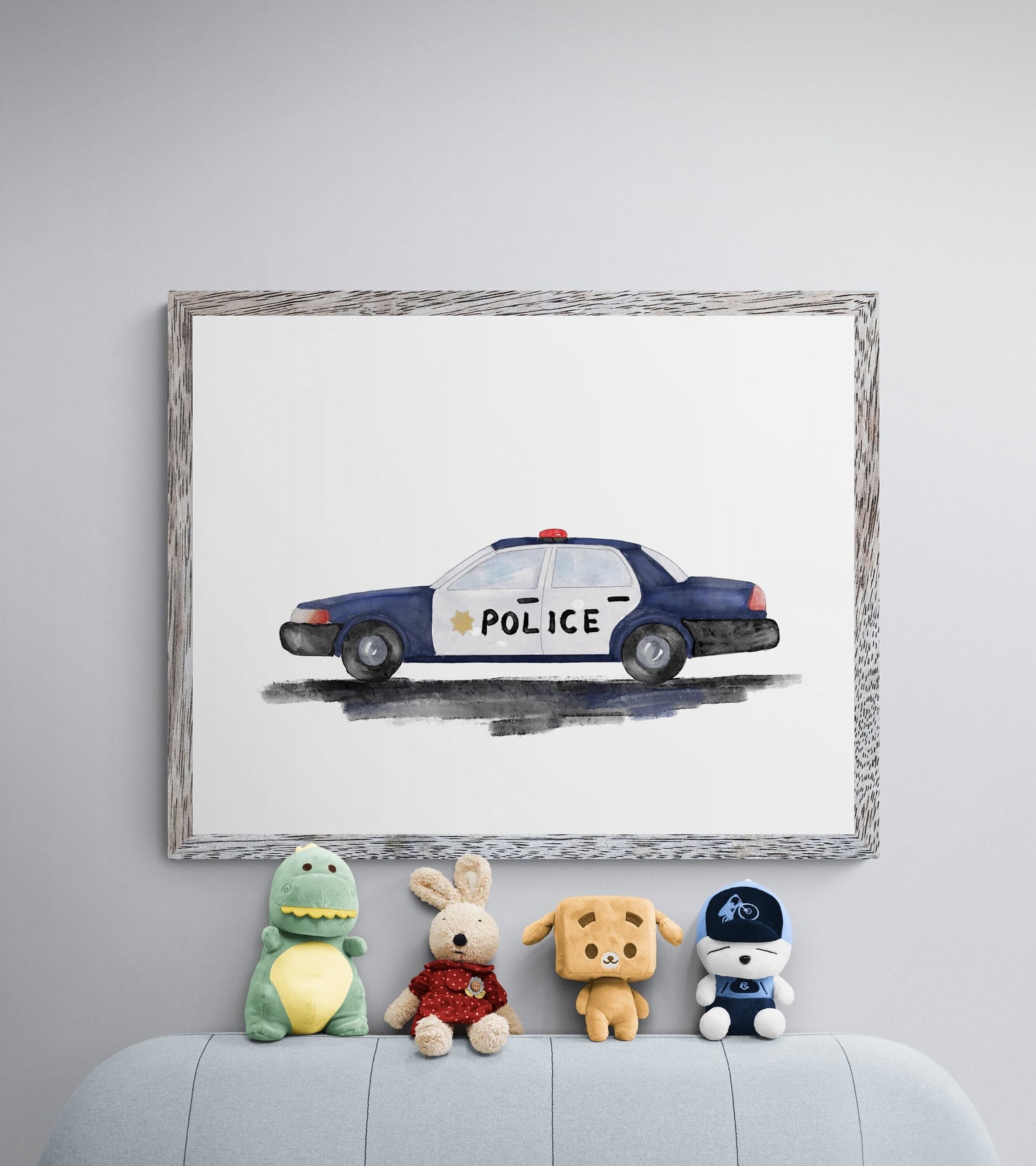 Original Police Car Art Print