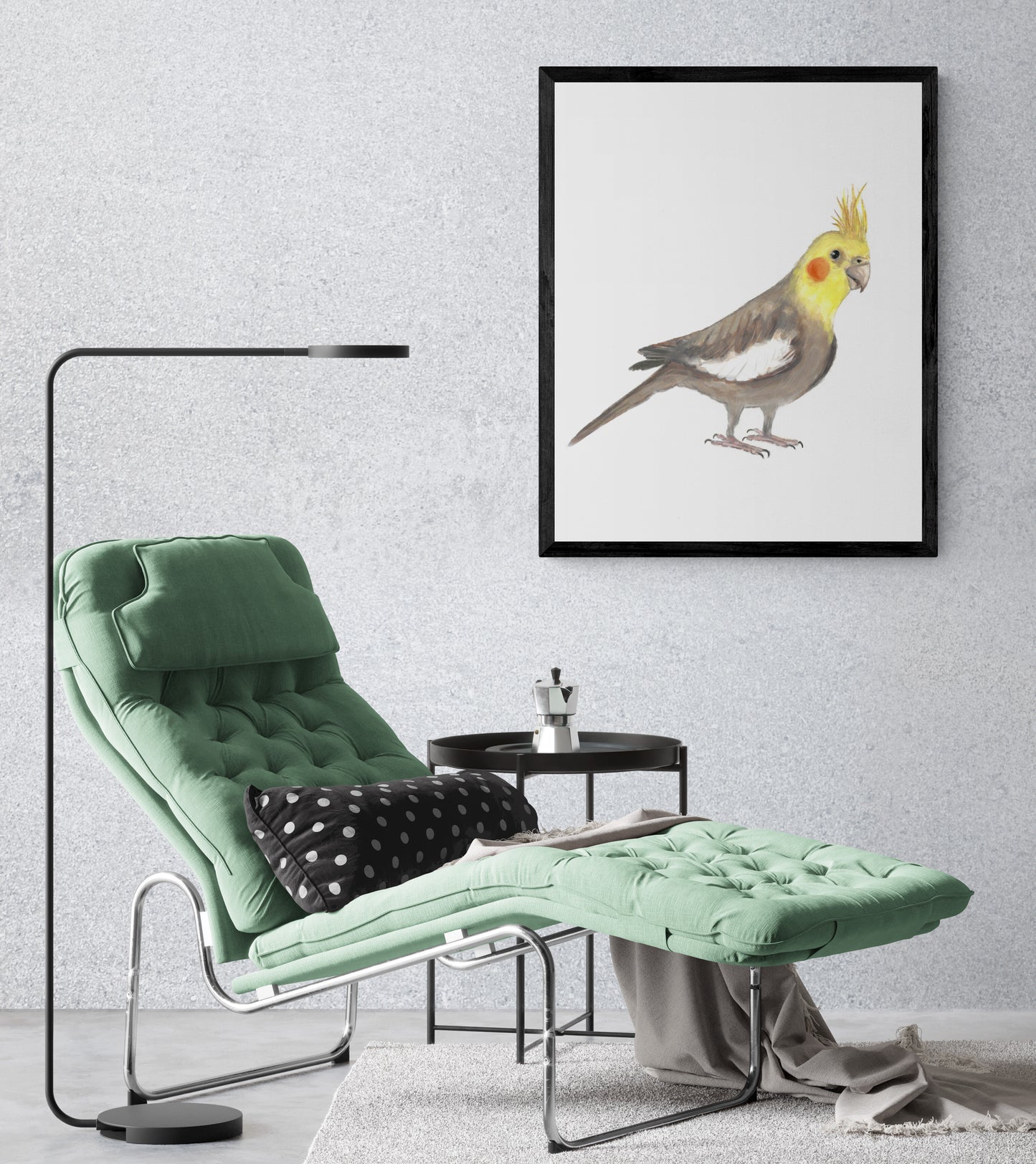 Cockatiel Parrot Print